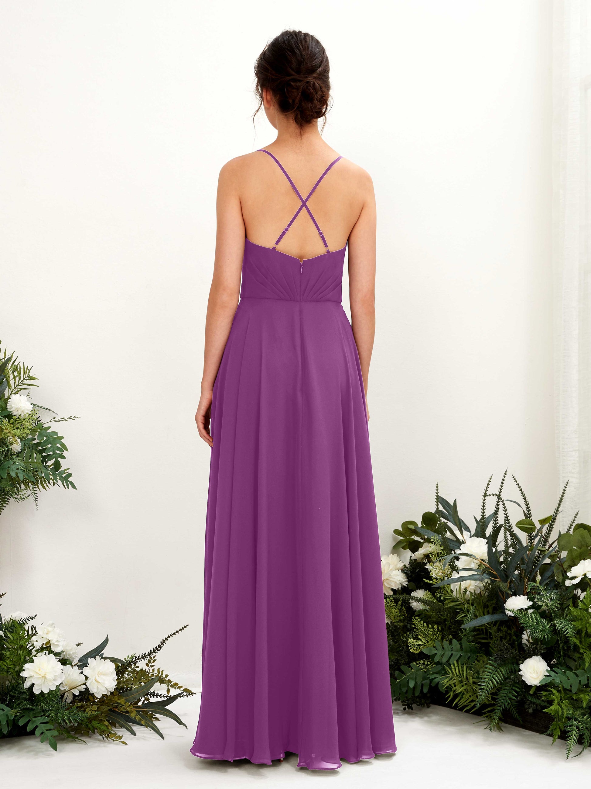 Naura Purple Sleeveless Maxi Dress