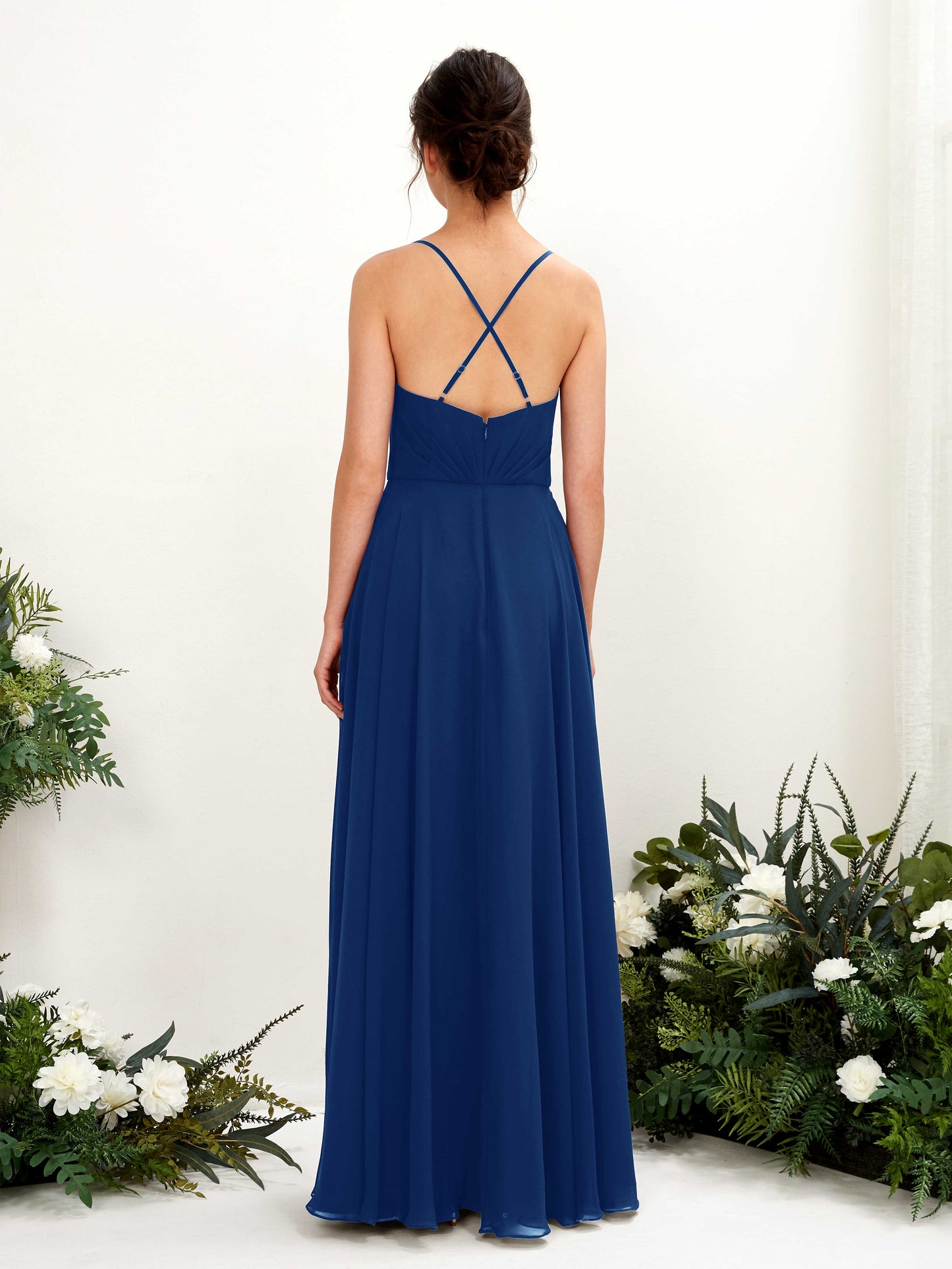 Naura Royal Blue Sleeveless Maxi Dress