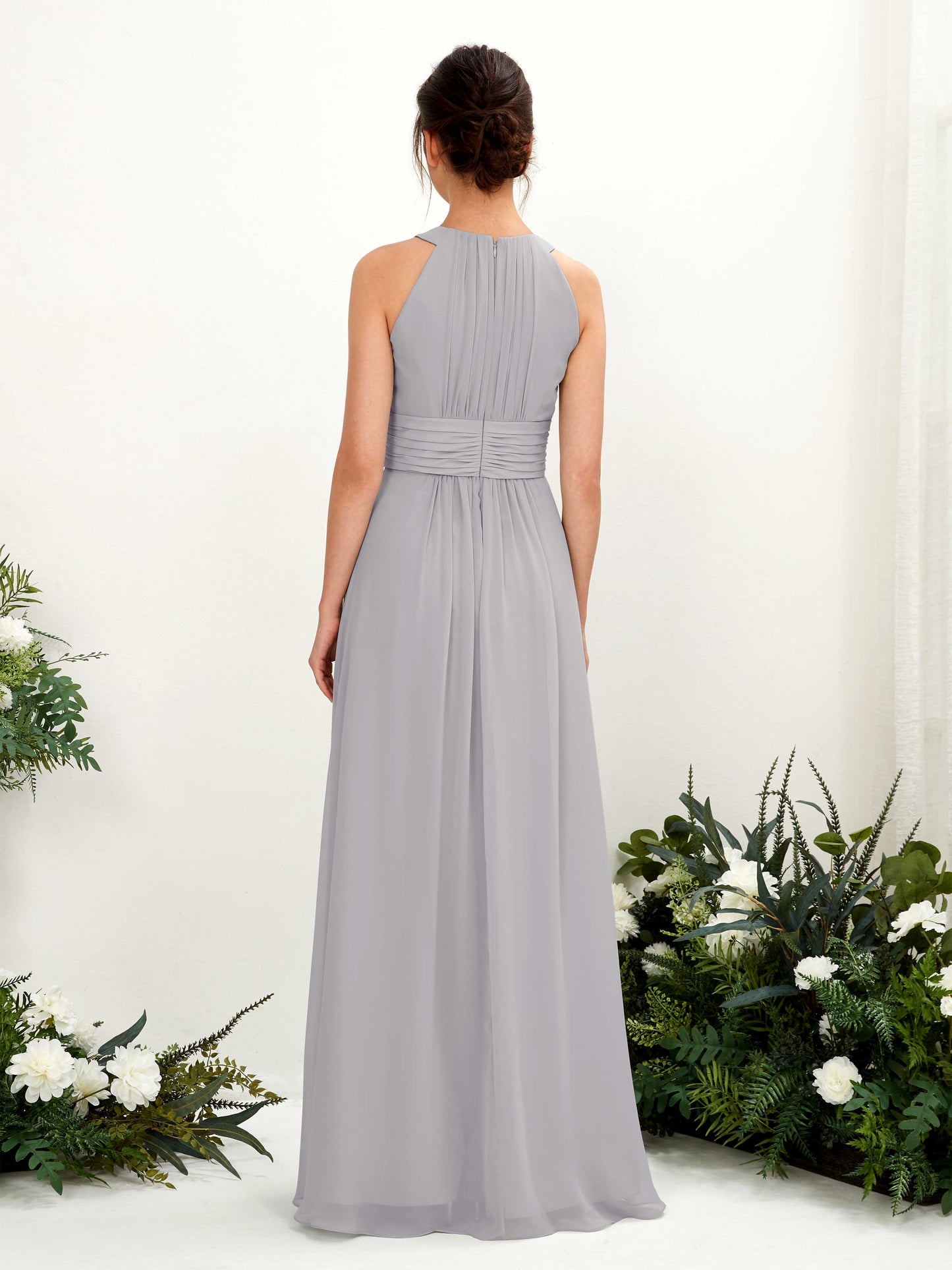 Noelle Dove Halter Maxi Dress