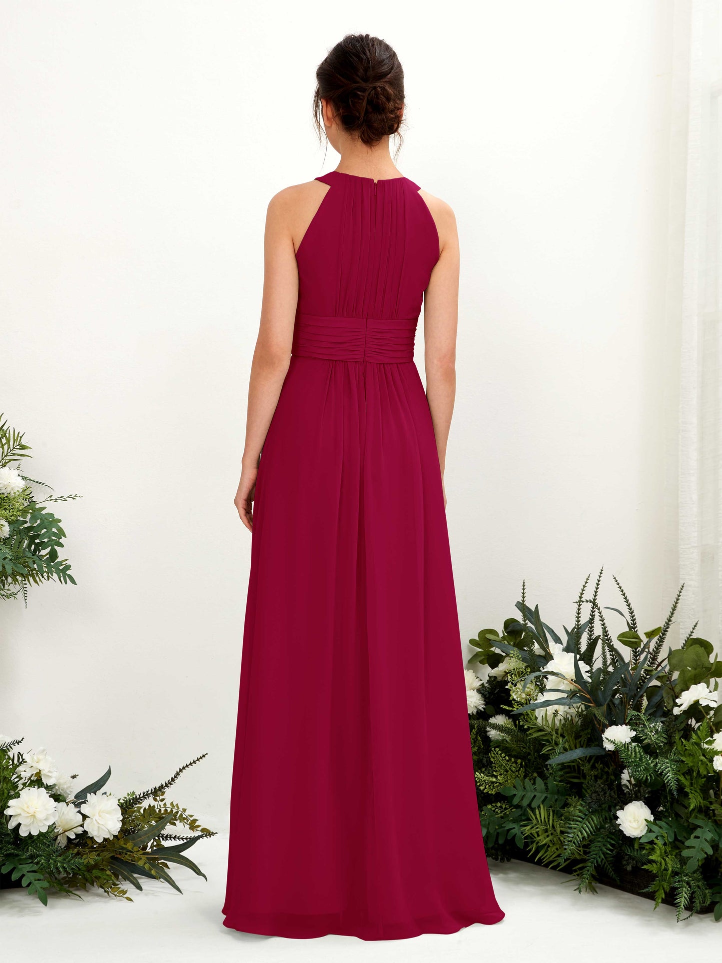 Noelle Jester Red Halter Maxi Dress