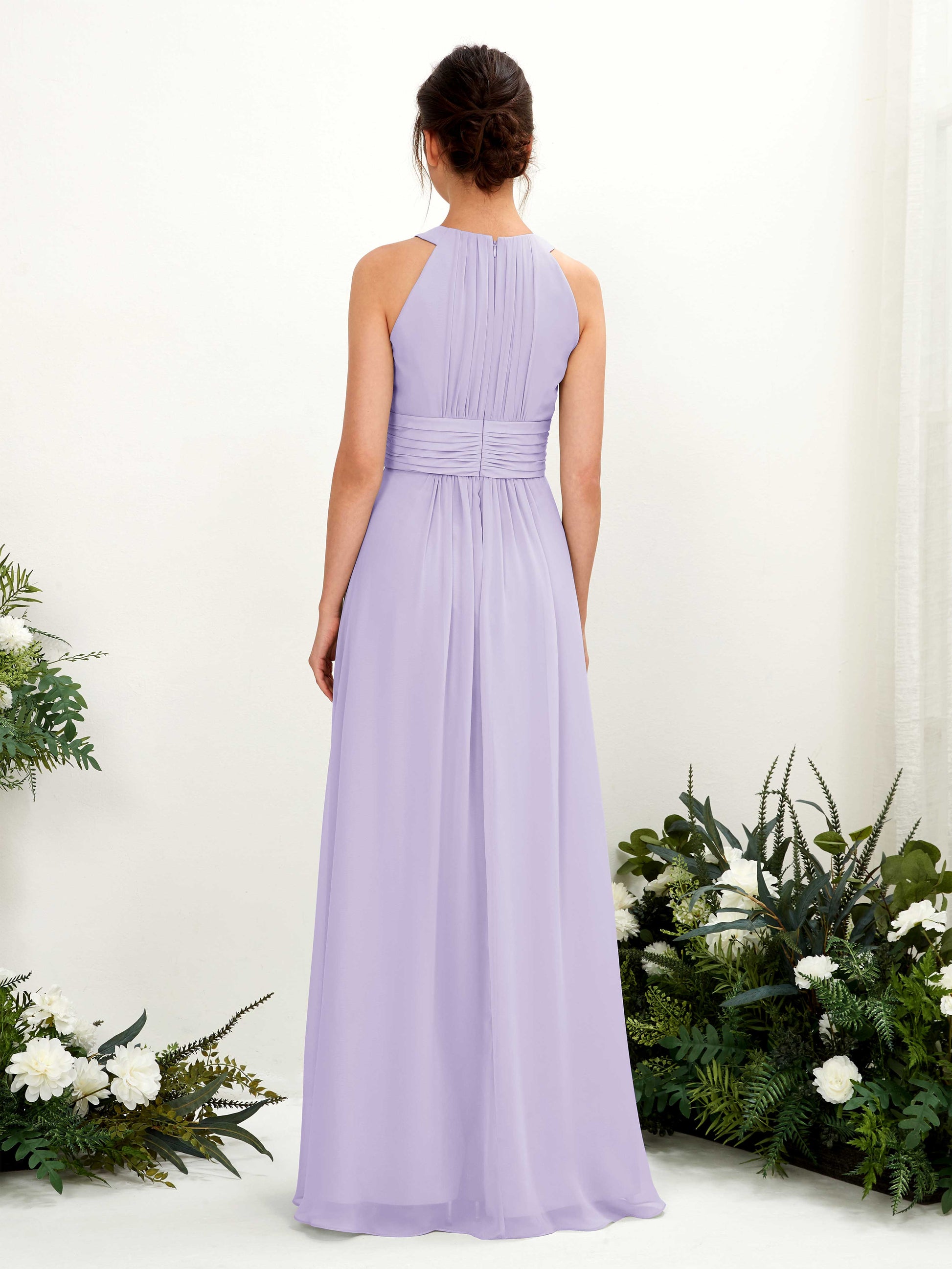 Noelle Lilac Halter Maxi Dress