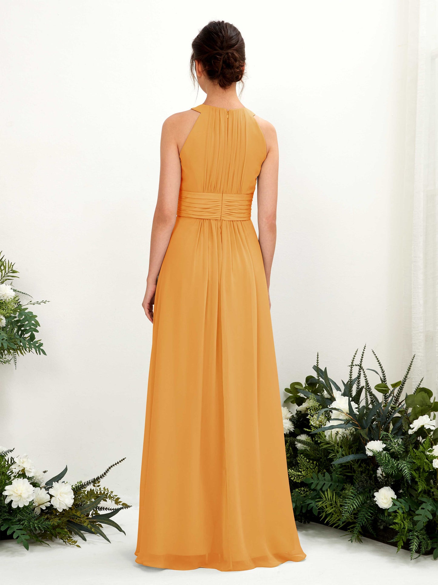 Noelle Mango Halter Maxi Dress