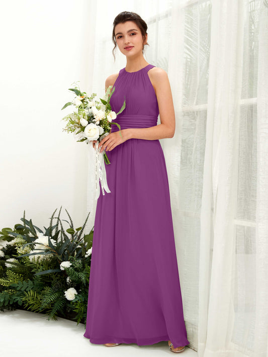 Noelle Purple Halter Maxi Dress