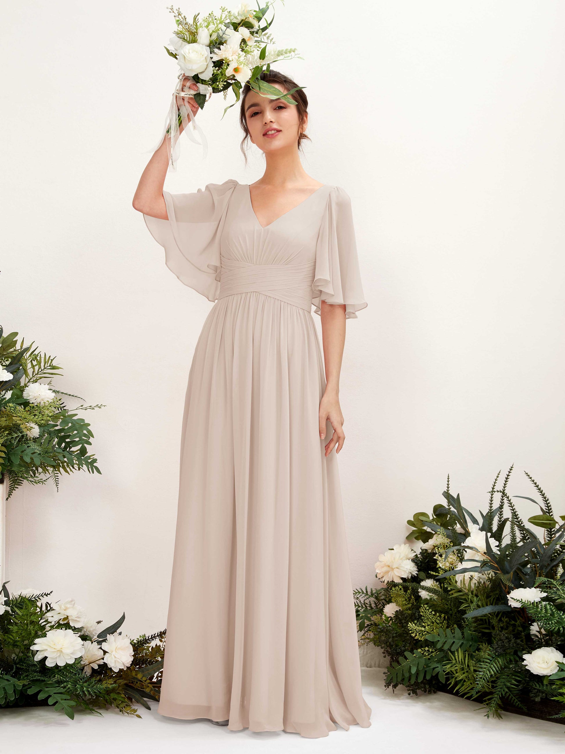 Odette Champagne Maxi Dress