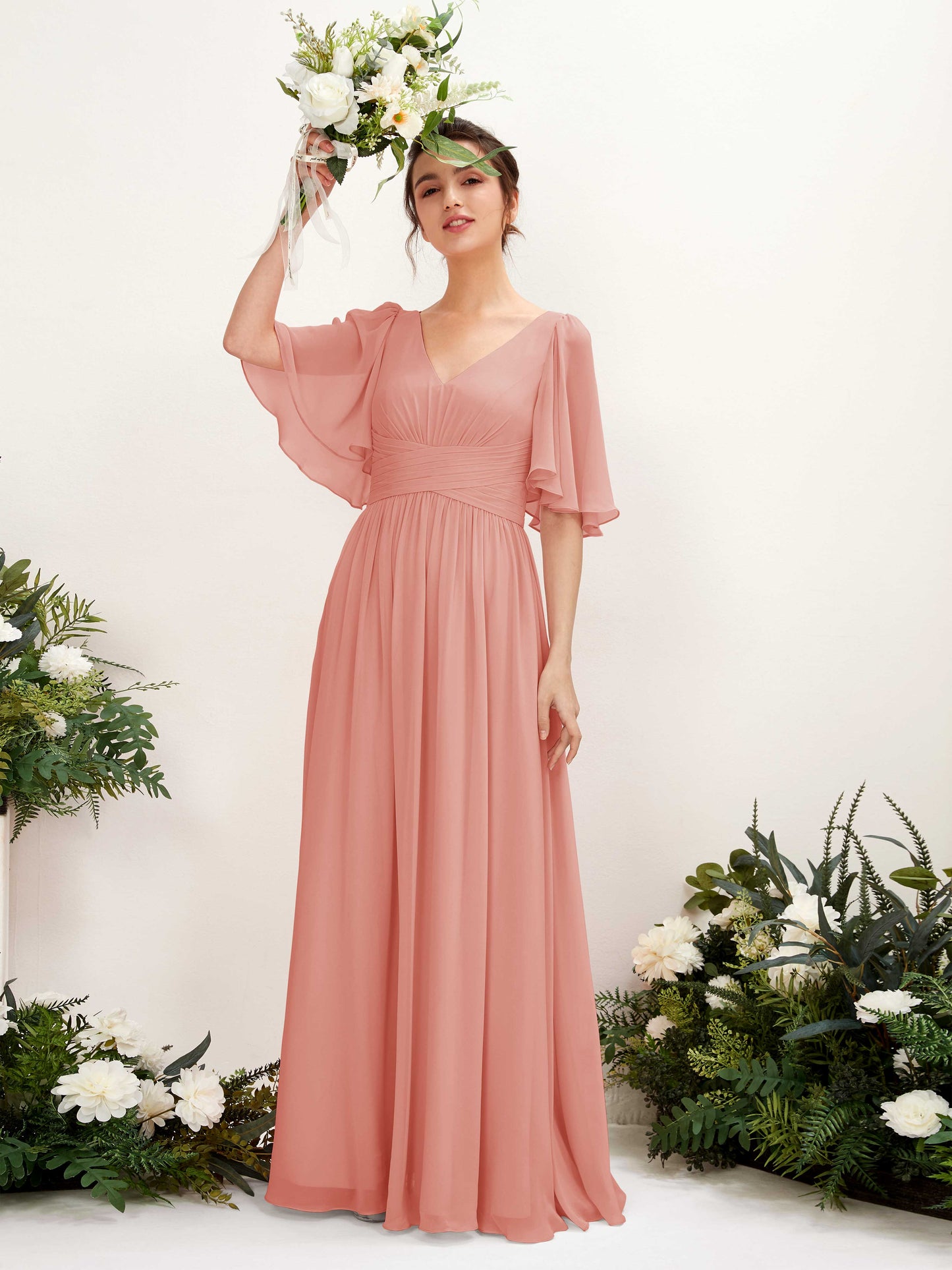 Odette Champagne Rose Maxi Dress