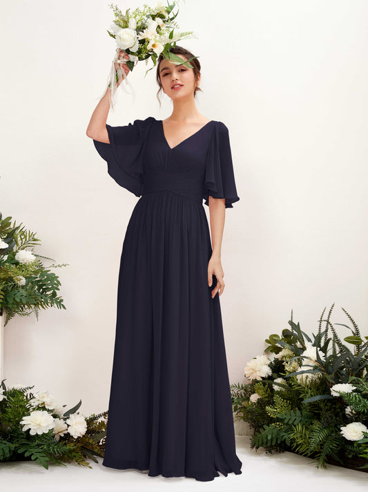 Odette Dark Navy Maxi Dress