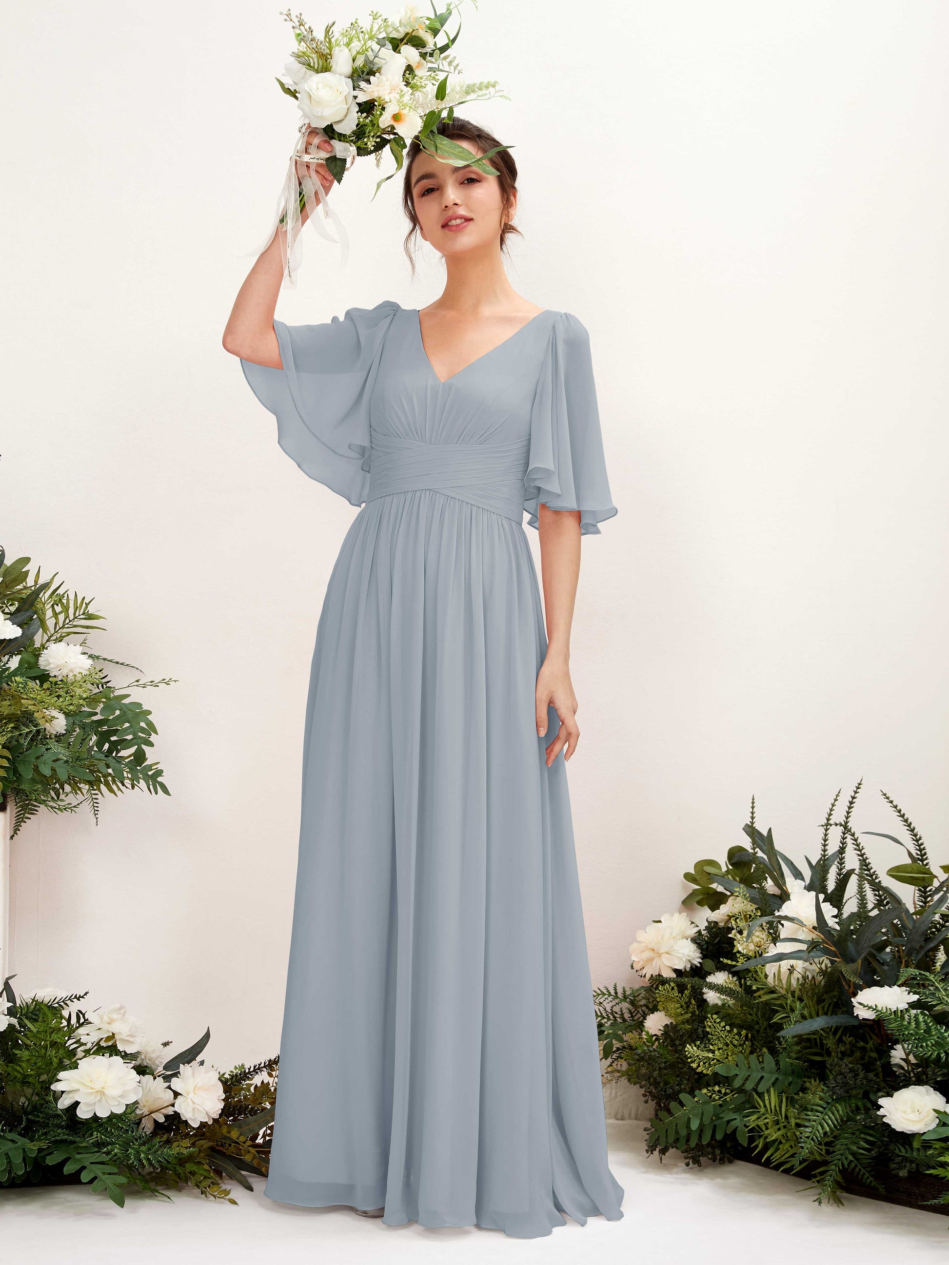 Odette Dusty Blue-Upgrade Maxi Dress