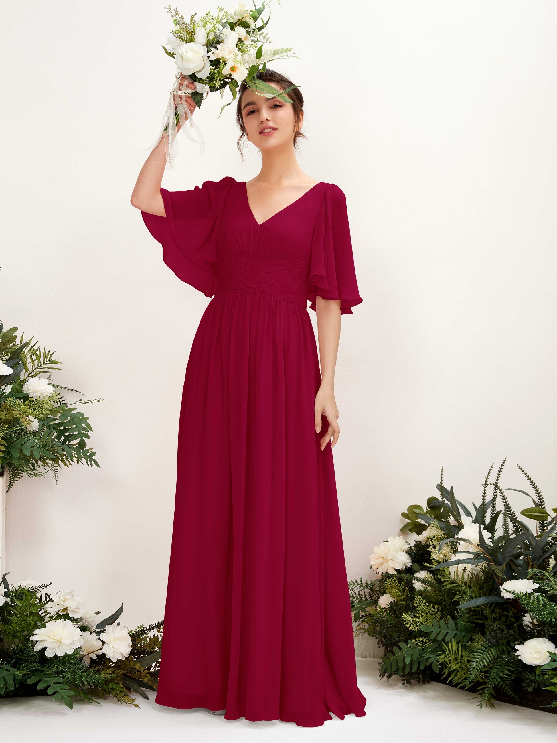 Odette Jester Red Maxi Dress