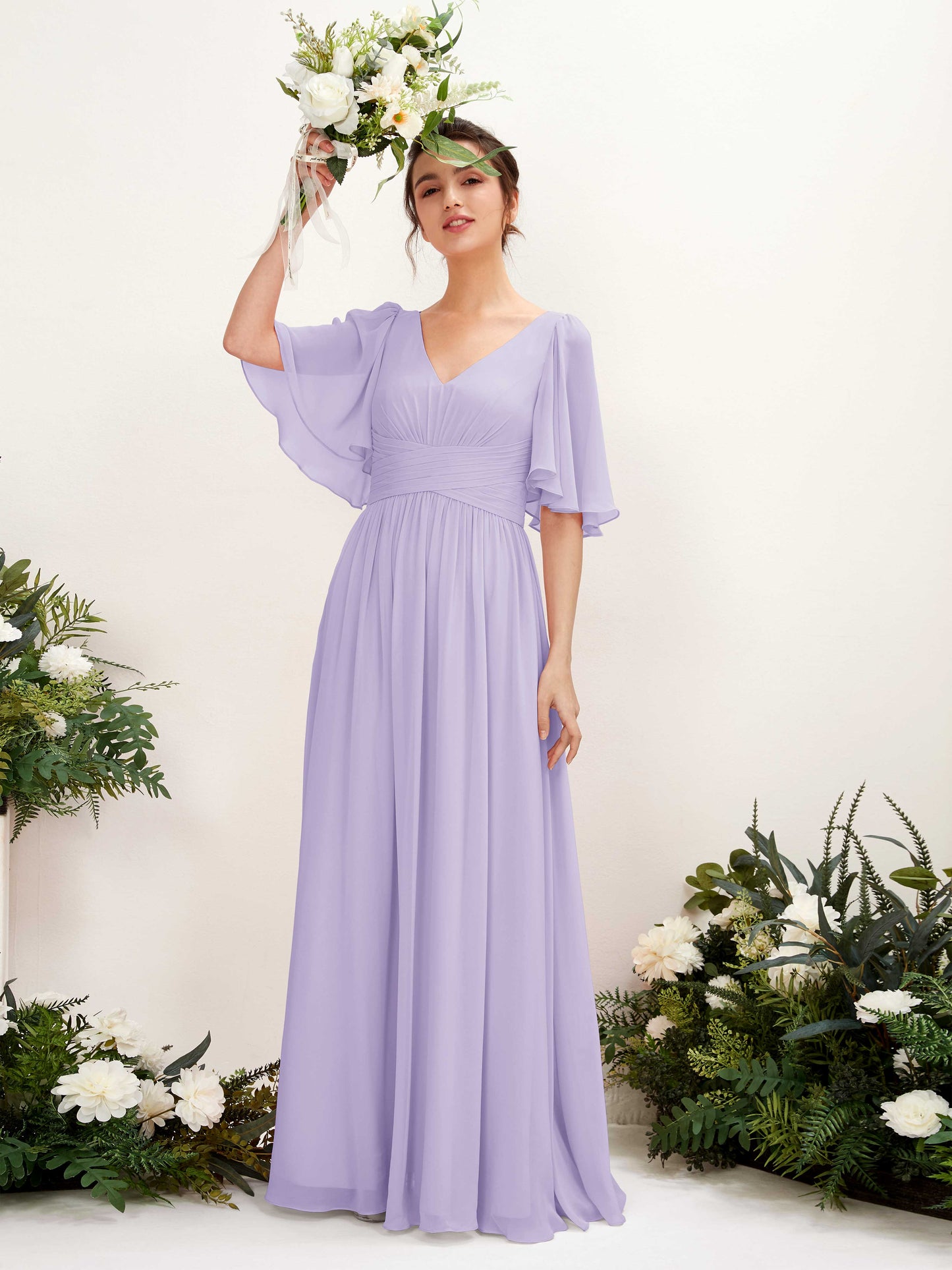 Odette Lilac Maxi Dress