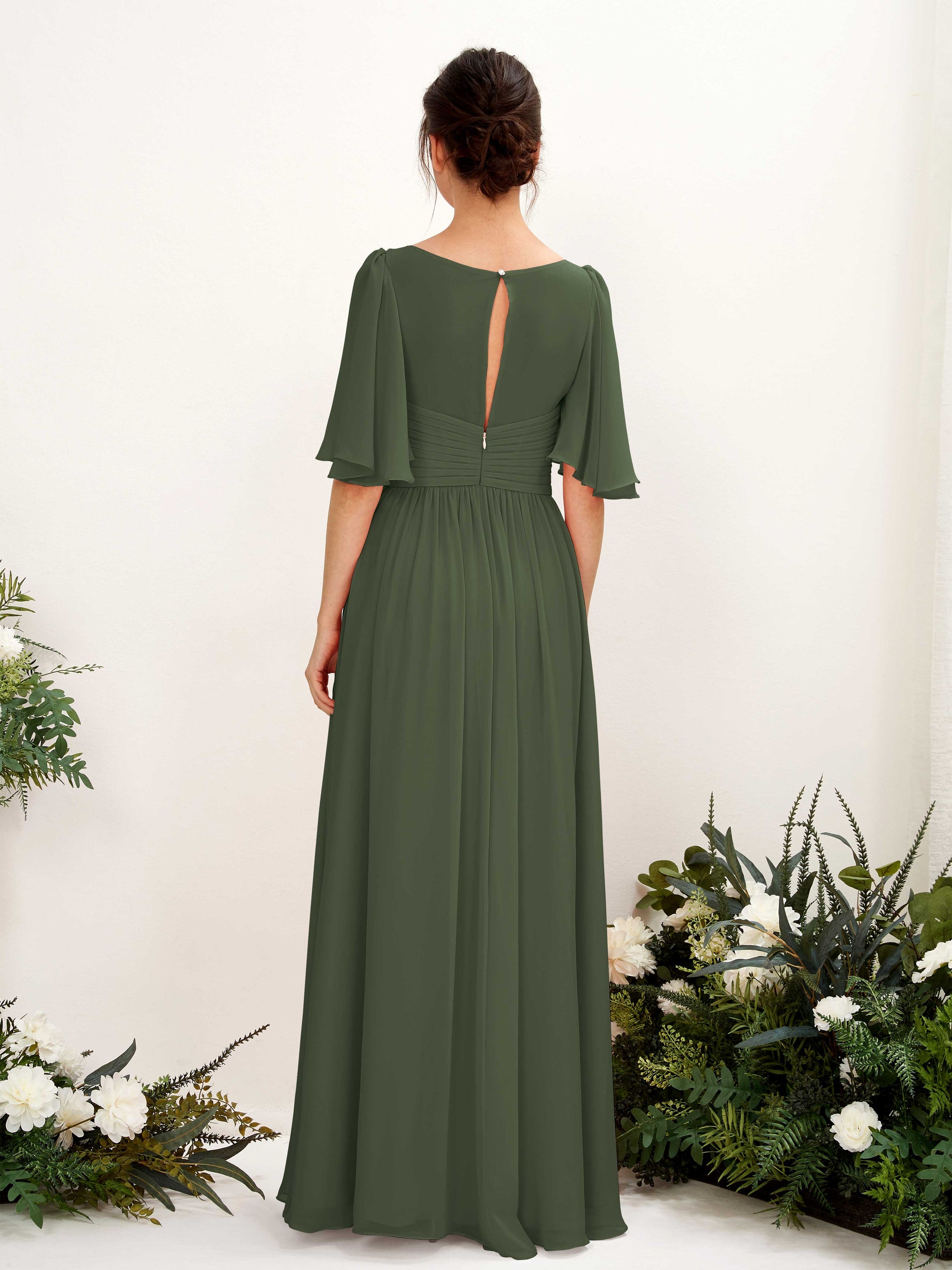 Odette Martini Olive Maxi Dress