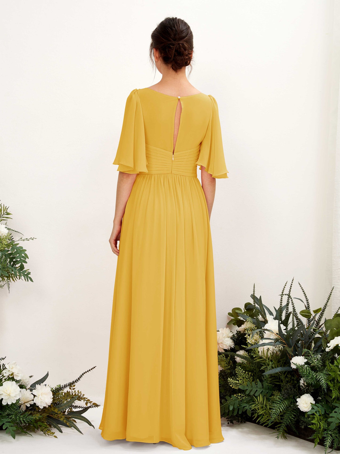 Odette Mustard Yellow Maxi Dress