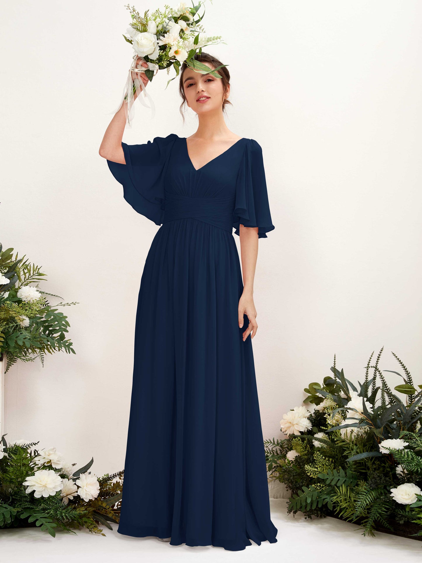 Odette Navy Maxi Dress