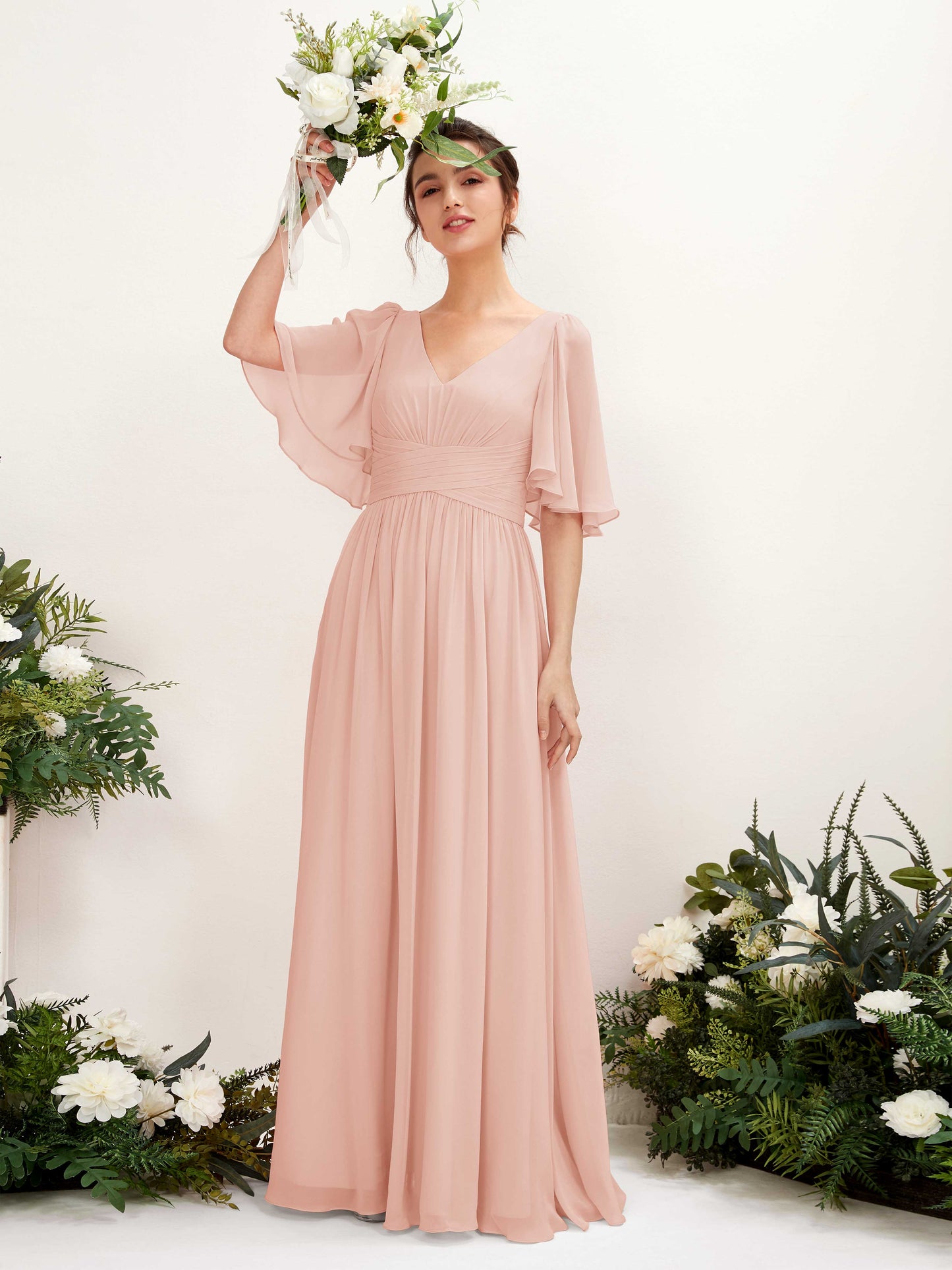 Odette Pearl Pink Maxi Dress