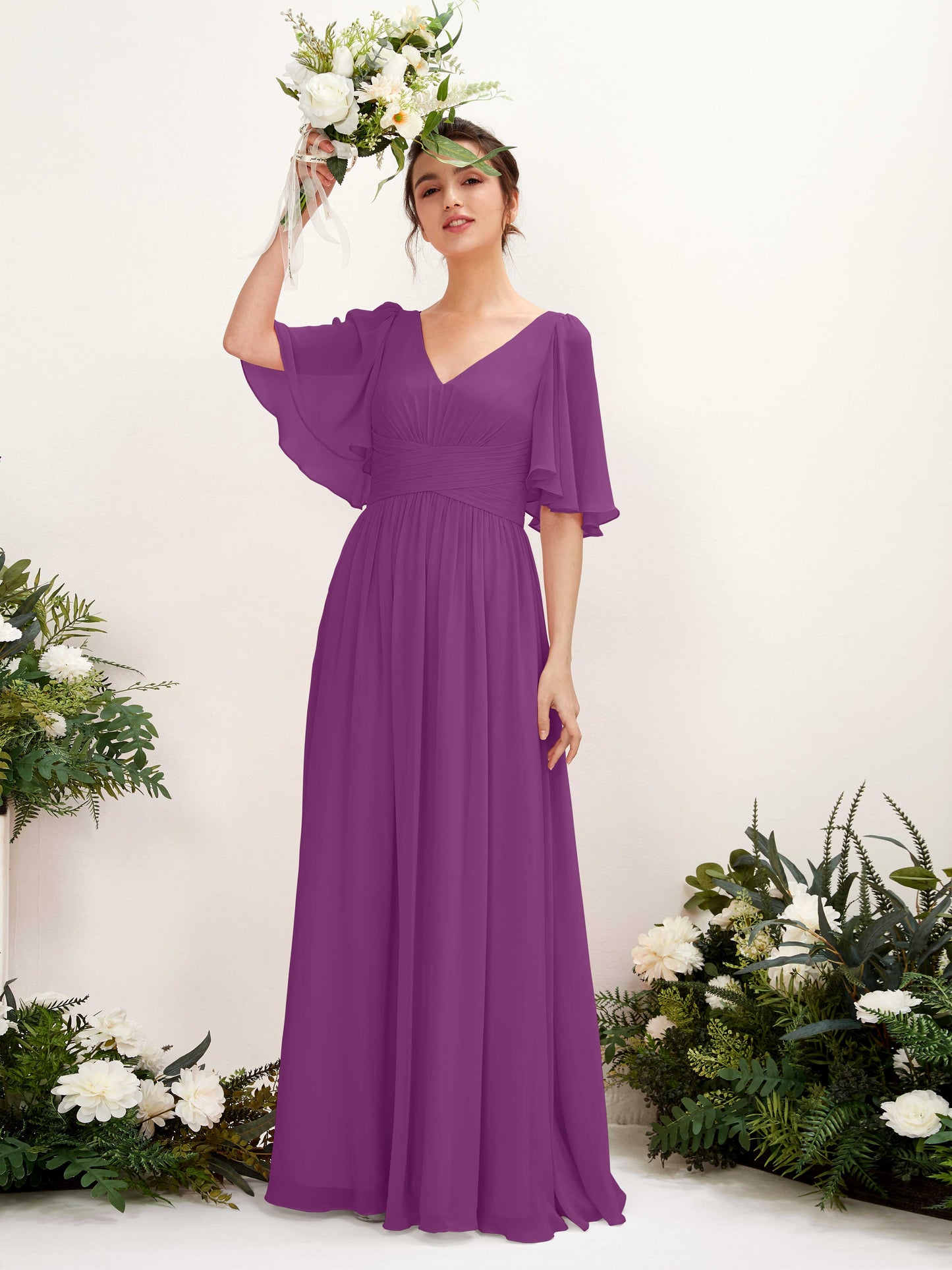 Odette Purple Maxi Dress