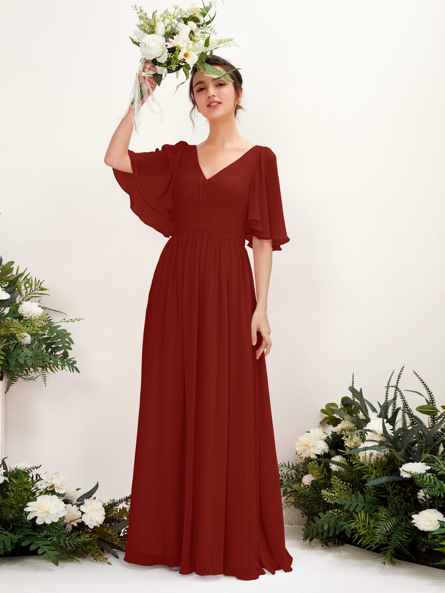 Odette Rust Maxi Dress