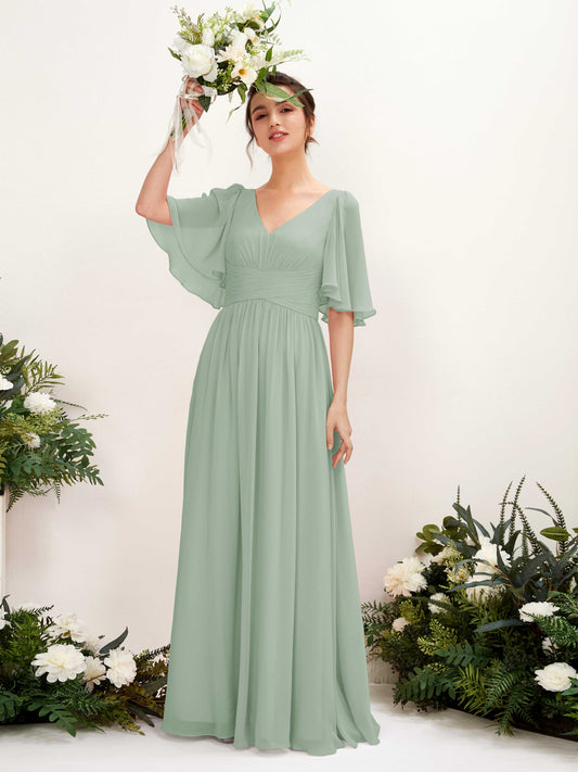 Odette Sage Green Maxi Dress