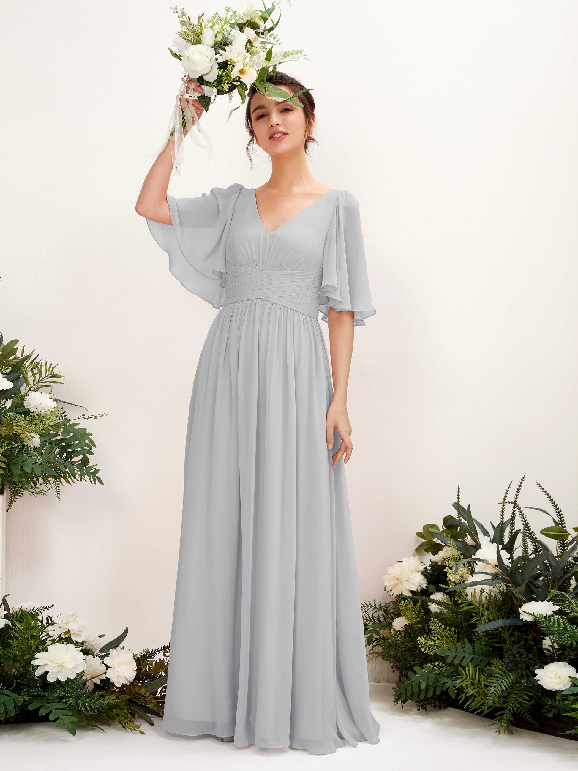 Odette Silver Maxi Dress