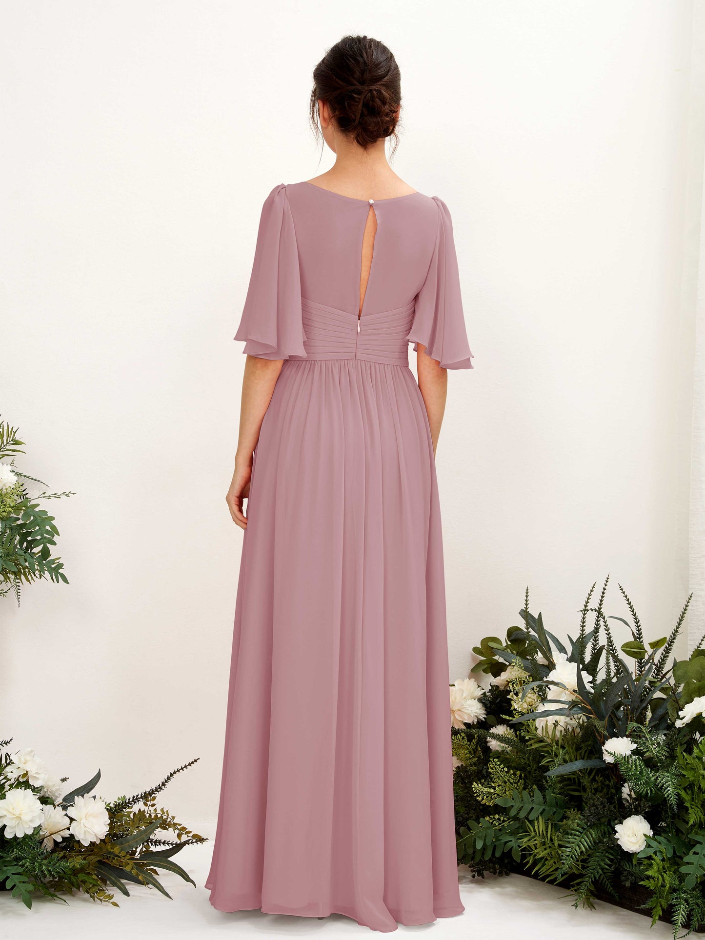 Odette Vintage Mauve Maxi Dress