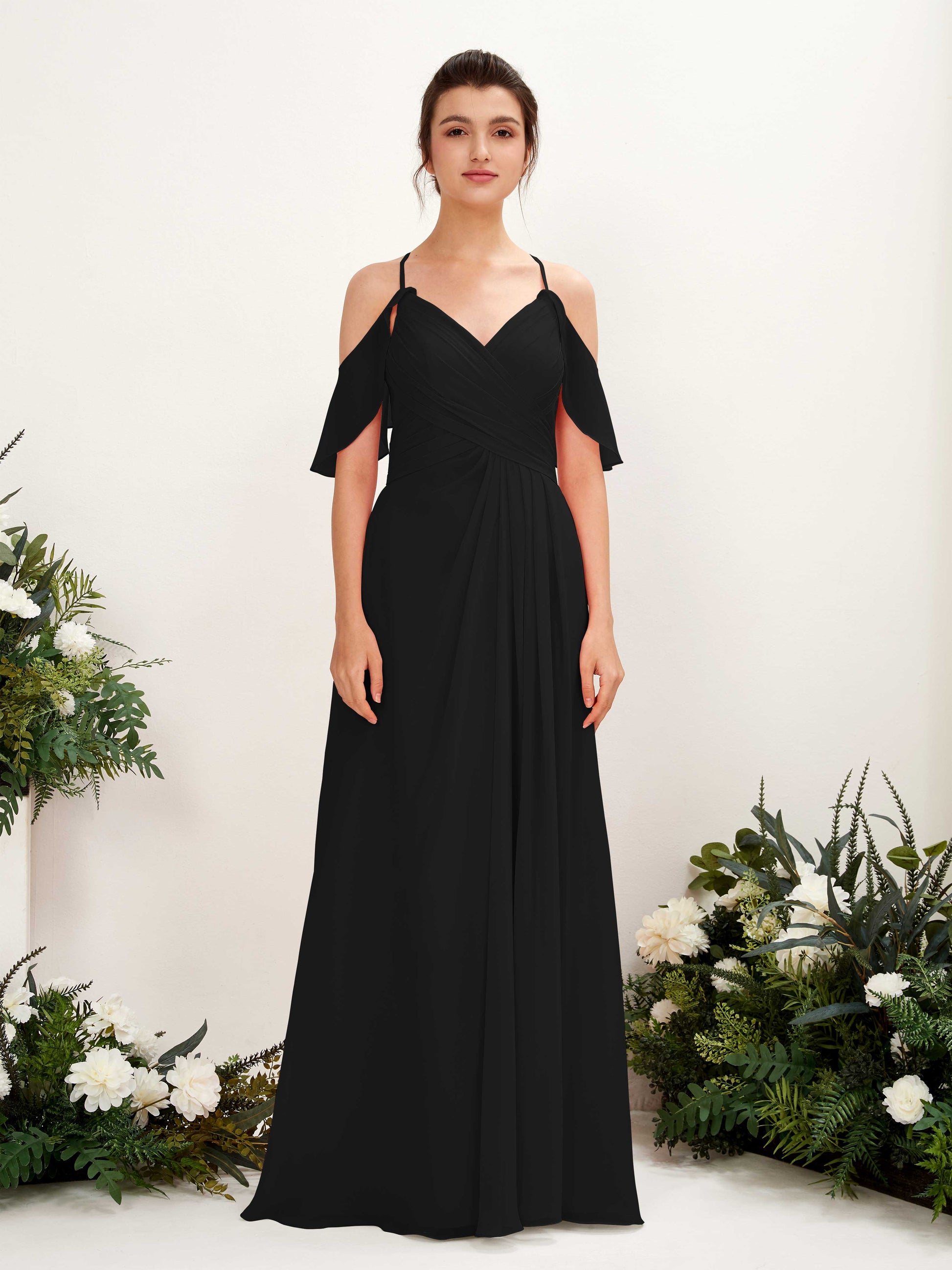 Orlane Black Sleeveless Maxi Dress