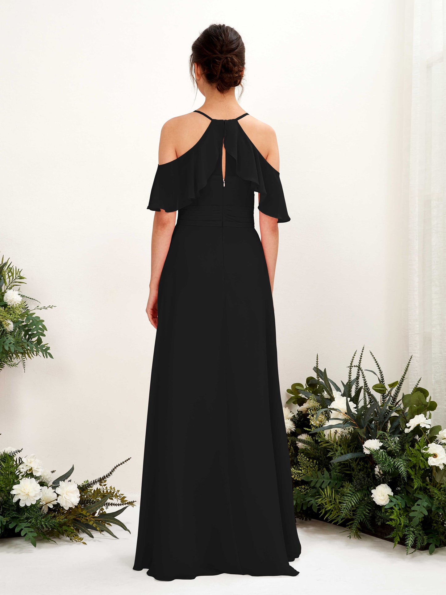 Orlane Black Sleeveless Maxi Dress