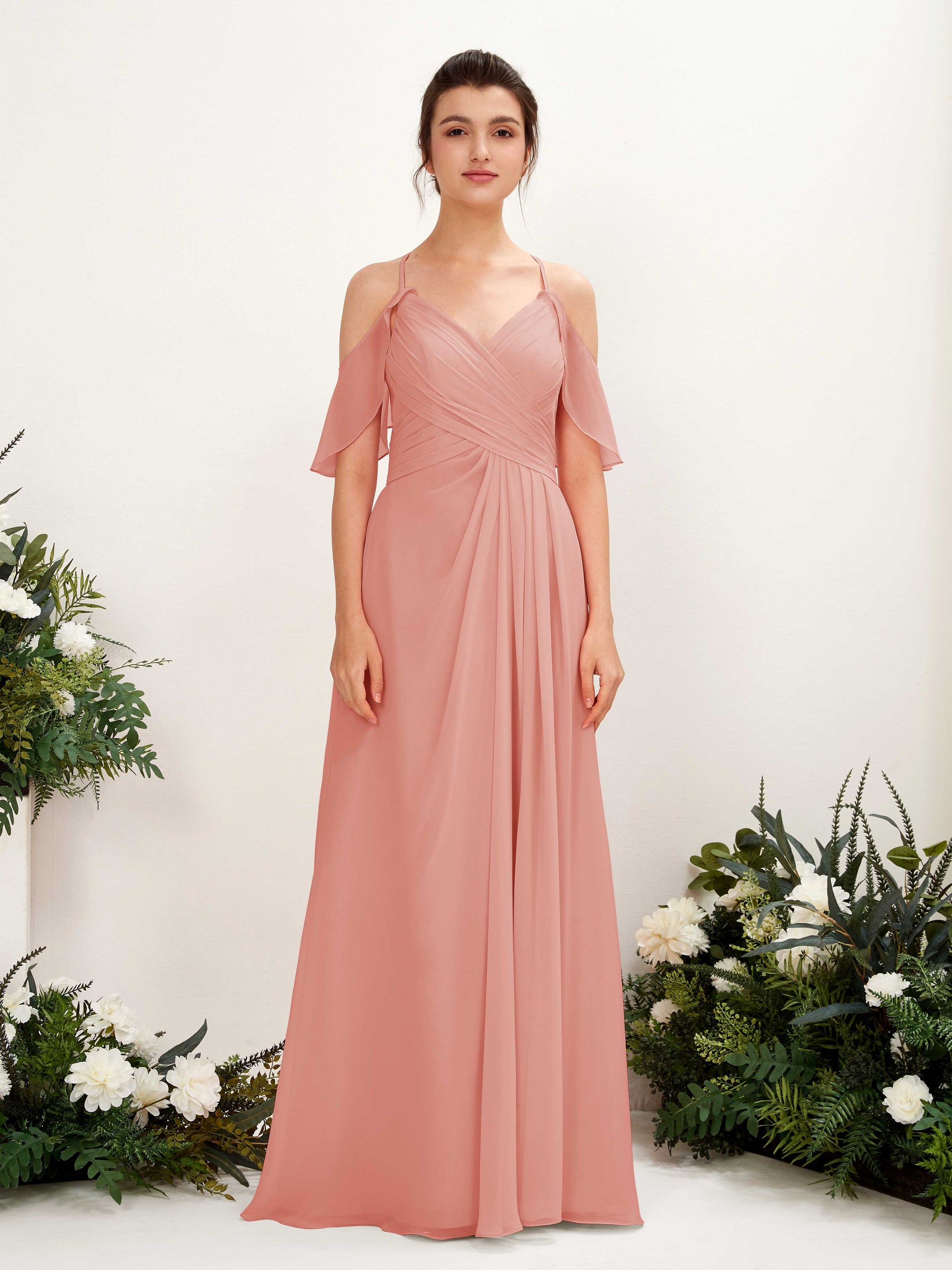 Orlane Champagne Rose Sleeveless Maxi Dress