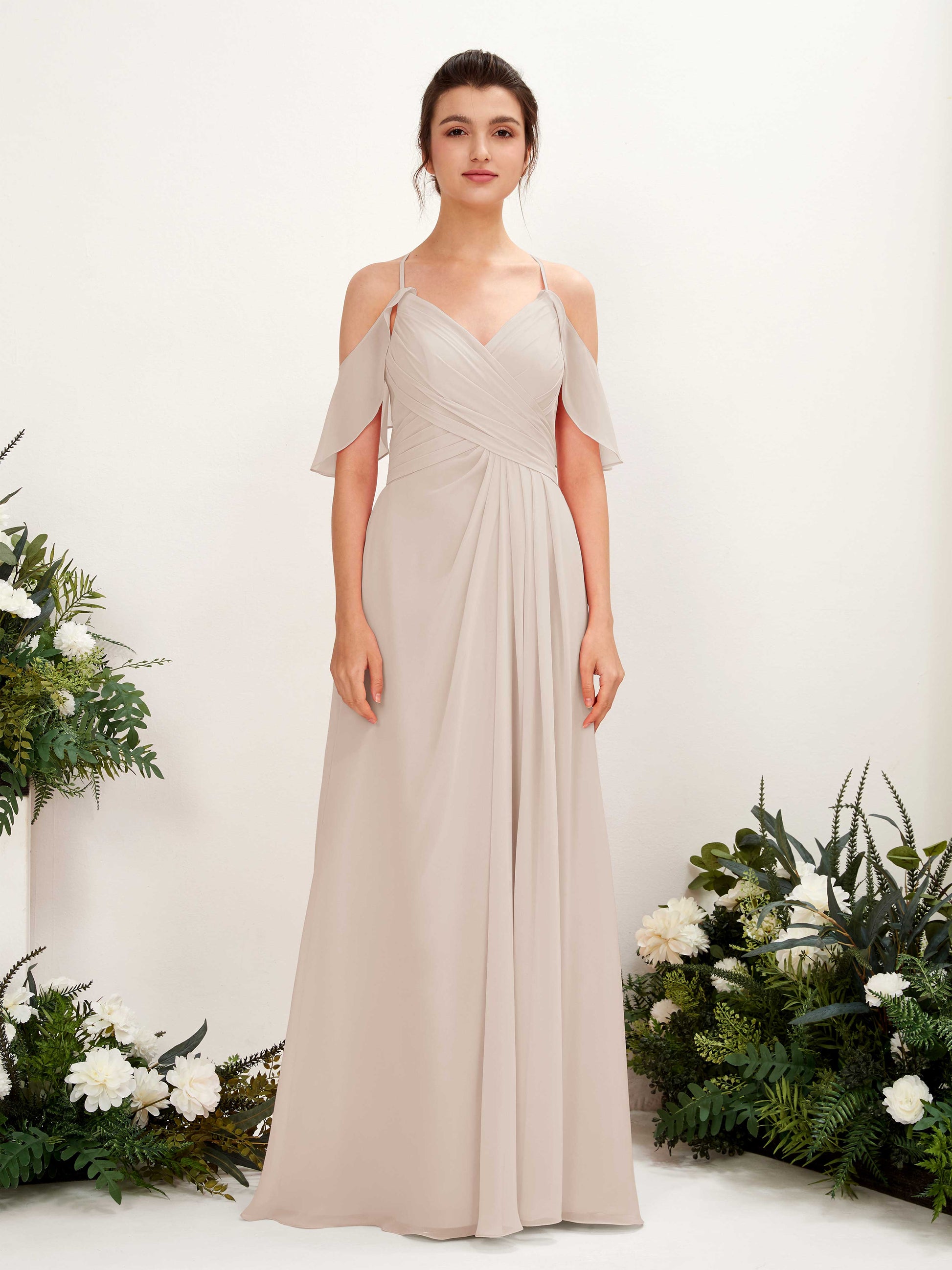 Orlane Champagne Sleeveless Maxi Dress