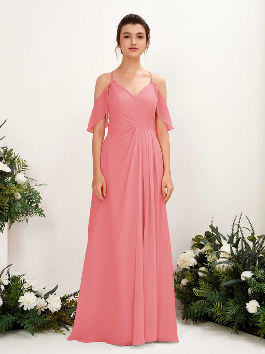 Orlane Coral Pink Sleeveless Maxi Dress