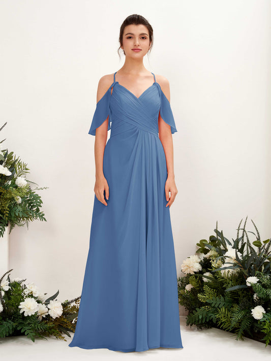 Orlane Dusty Blue Sleeveless Maxi Dress