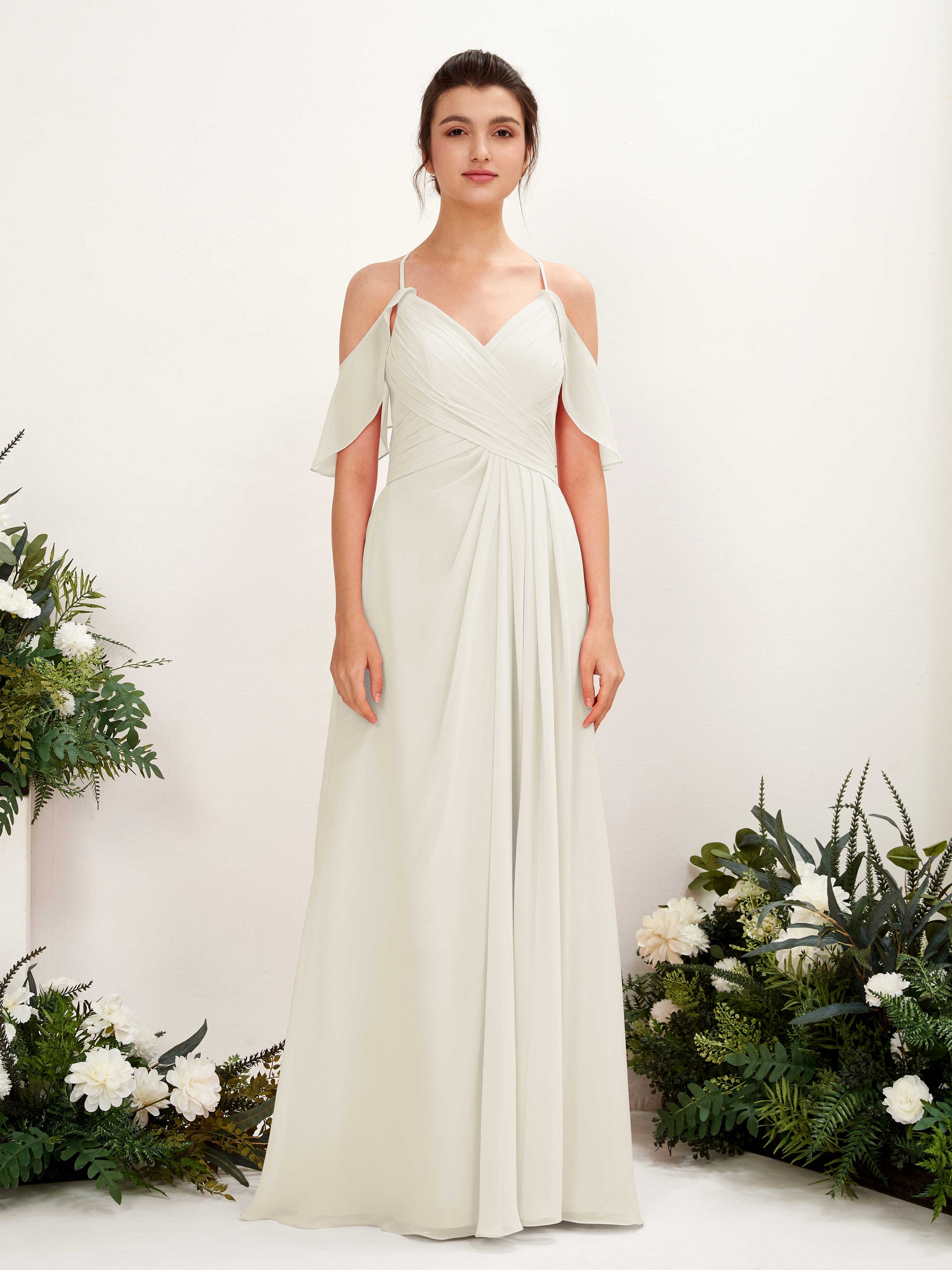 Orlane Ivory Sleeveless Maxi Dress