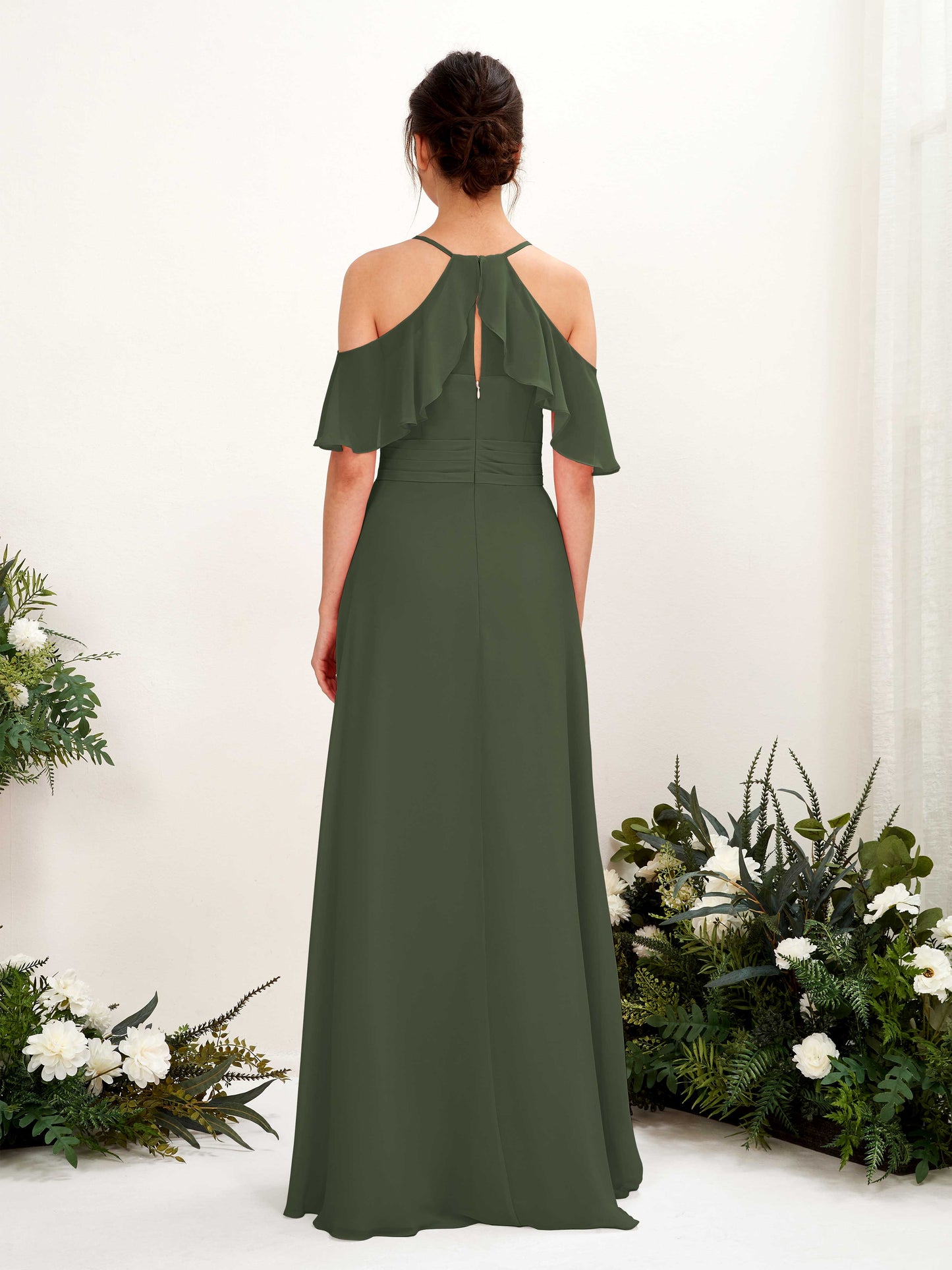 Orlane Martini Olive Sleeveless Maxi Dress