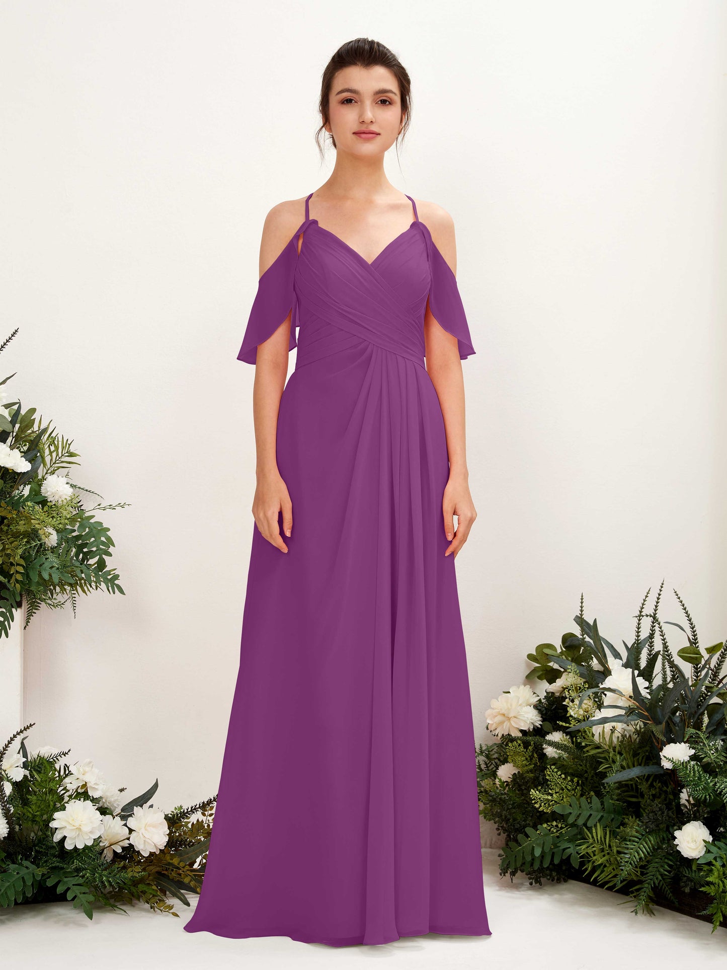 Orlane Purple Sleeveless Maxi Dress