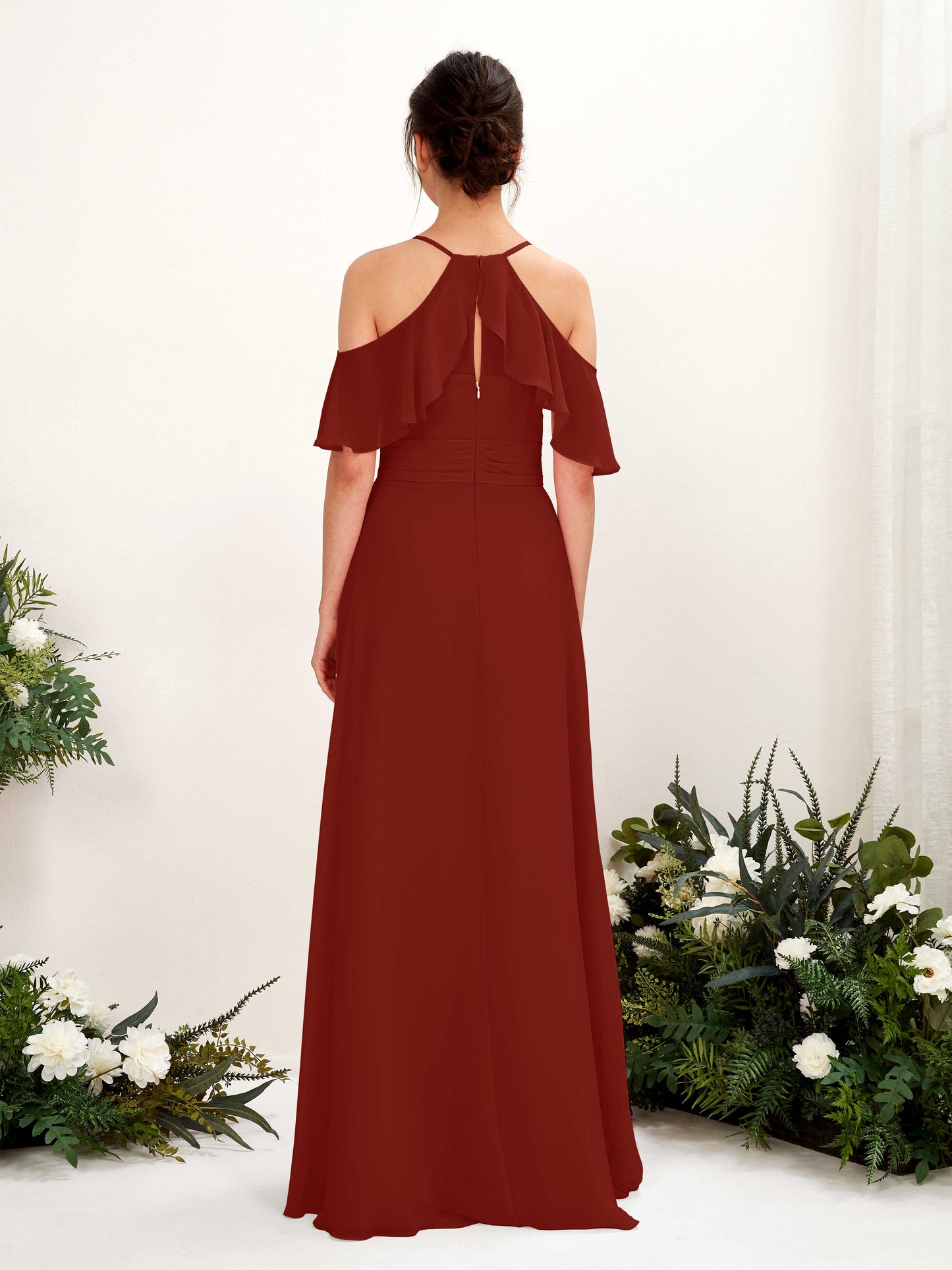 Orlane Rust Sleeveless Maxi Dress