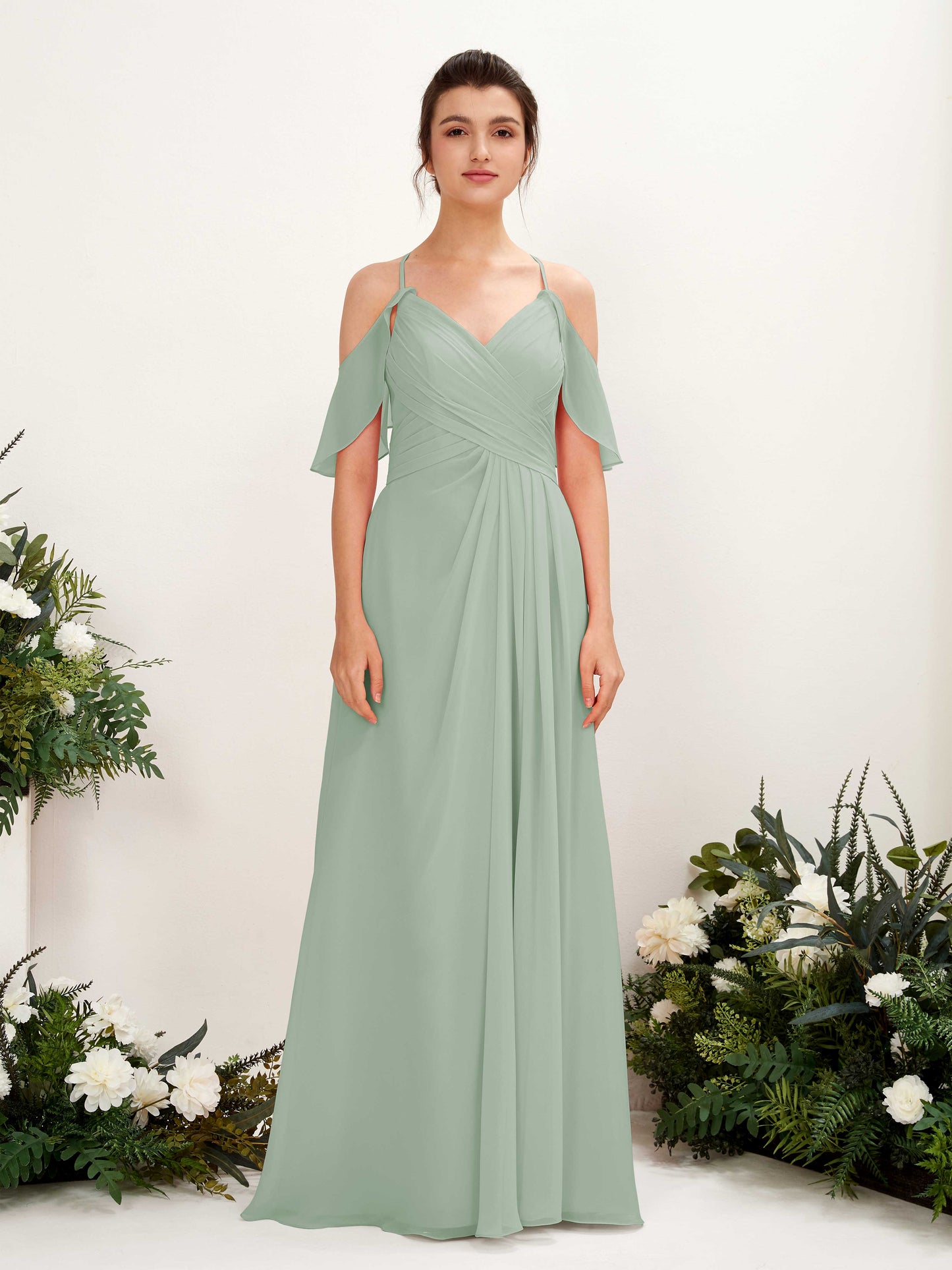 Orlane Sage Green Sleeveless Maxi Dress