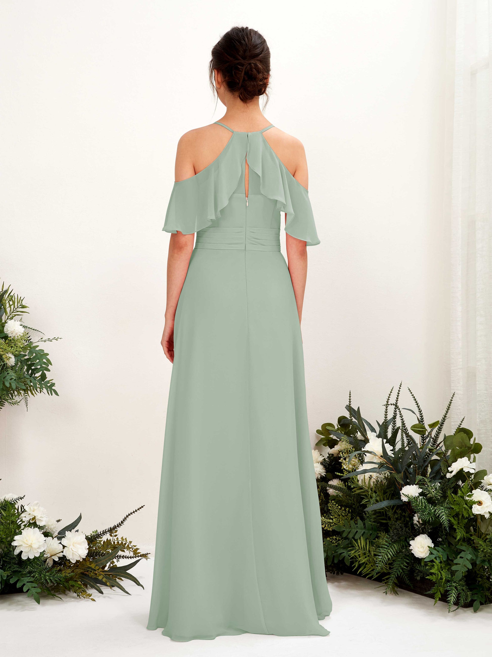 Orlane Sage Green Sleeveless Maxi Dress