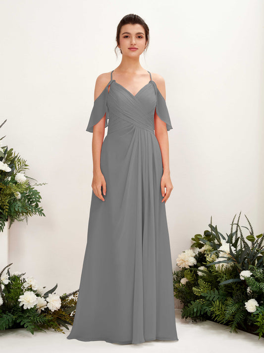 Orlane Steel Gray Sleeveless Maxi Dress