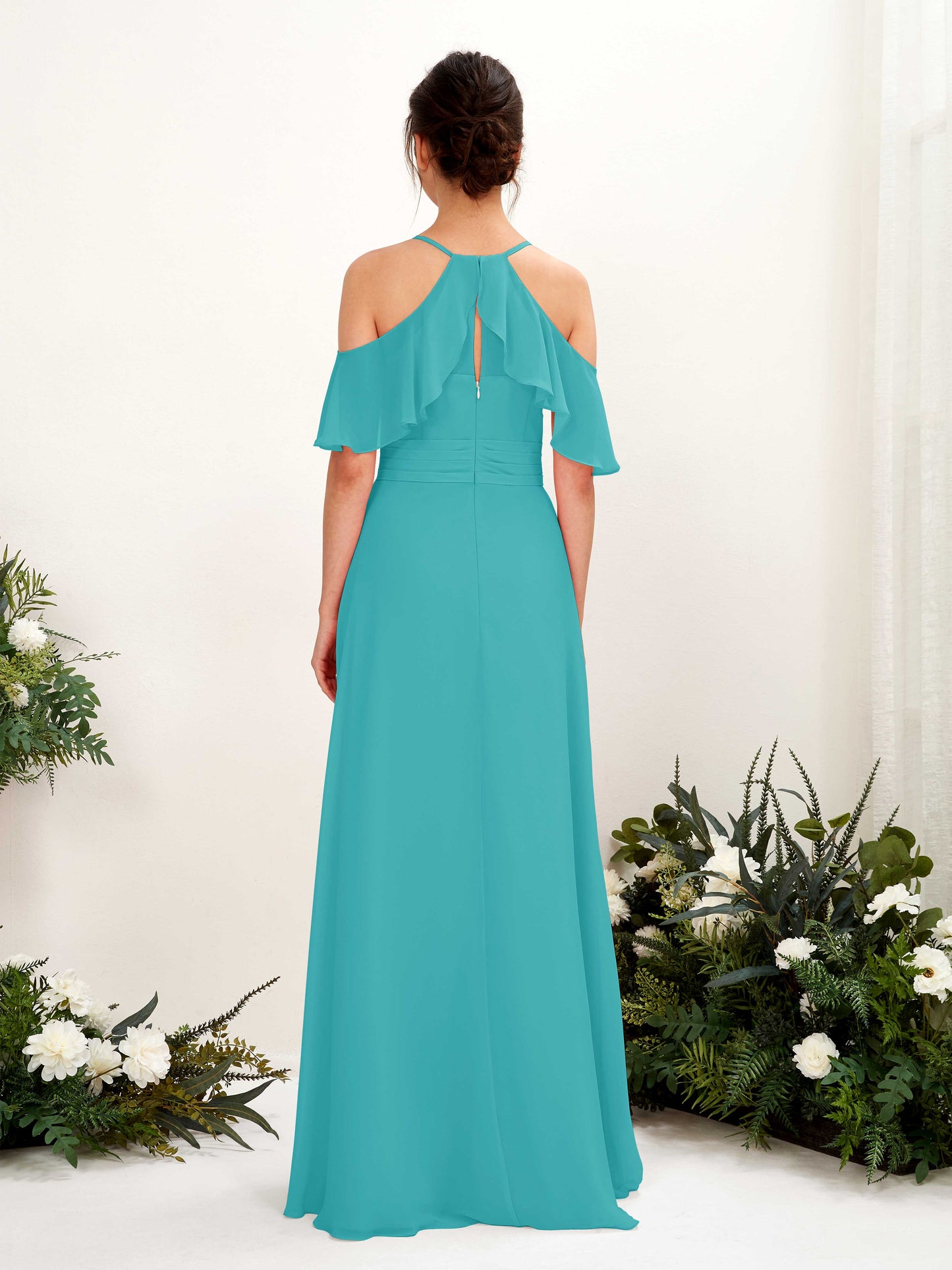 Orlane Turquoise Sleeveless Maxi Dress