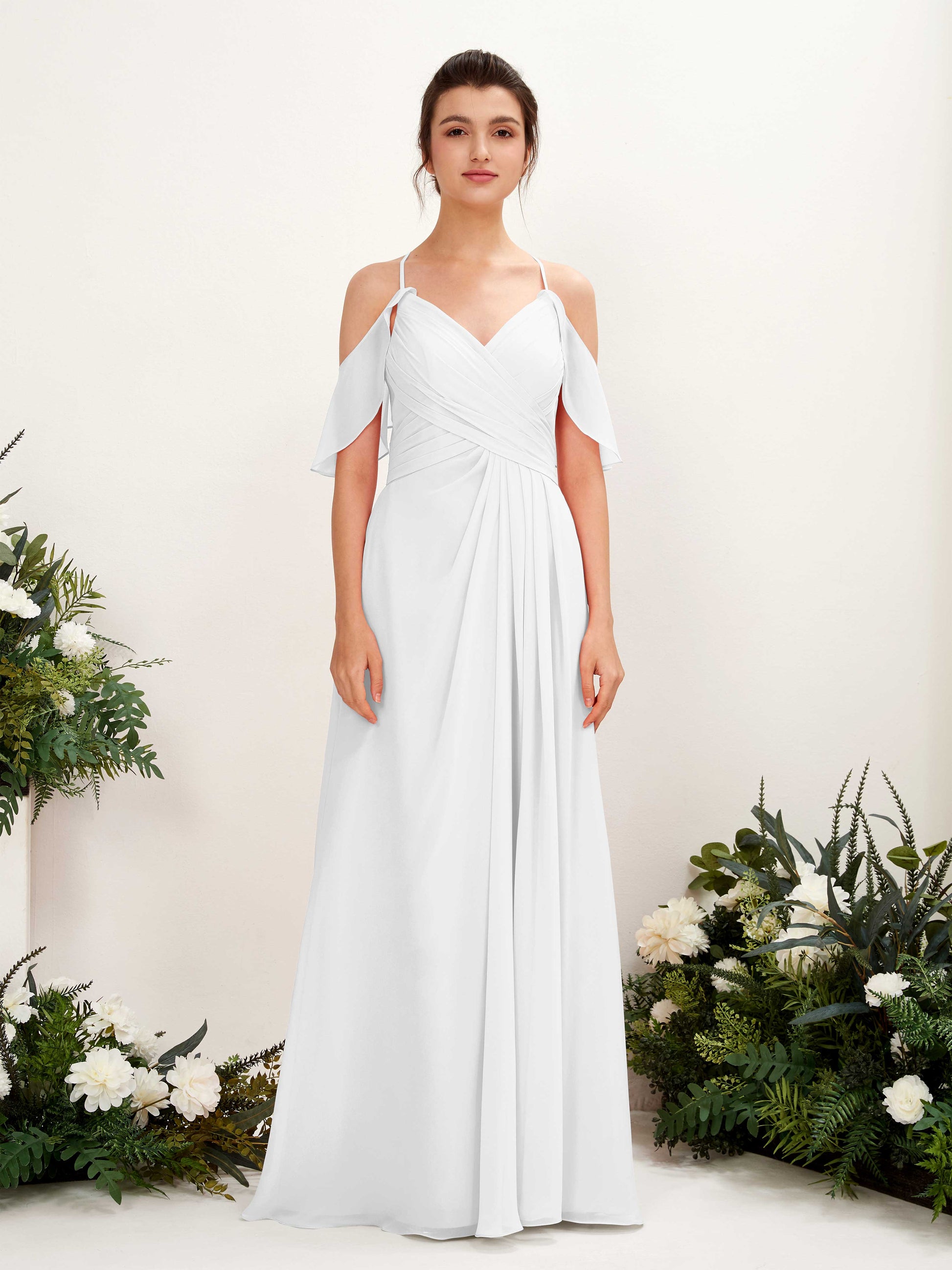 Orlane White Sleeveless Maxi Dress