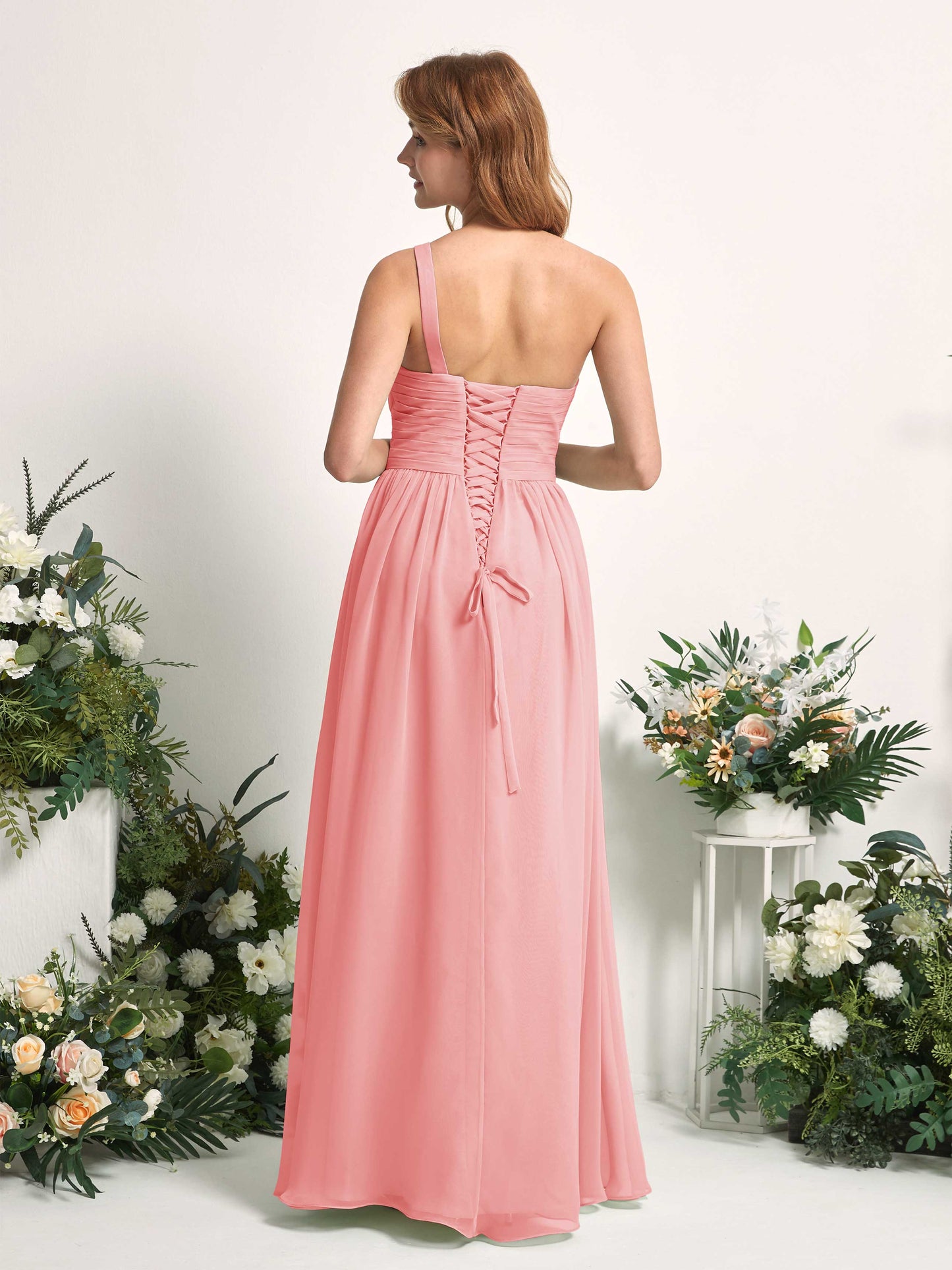 Pandora Ballet Pink One Shoulder Maxi Dress