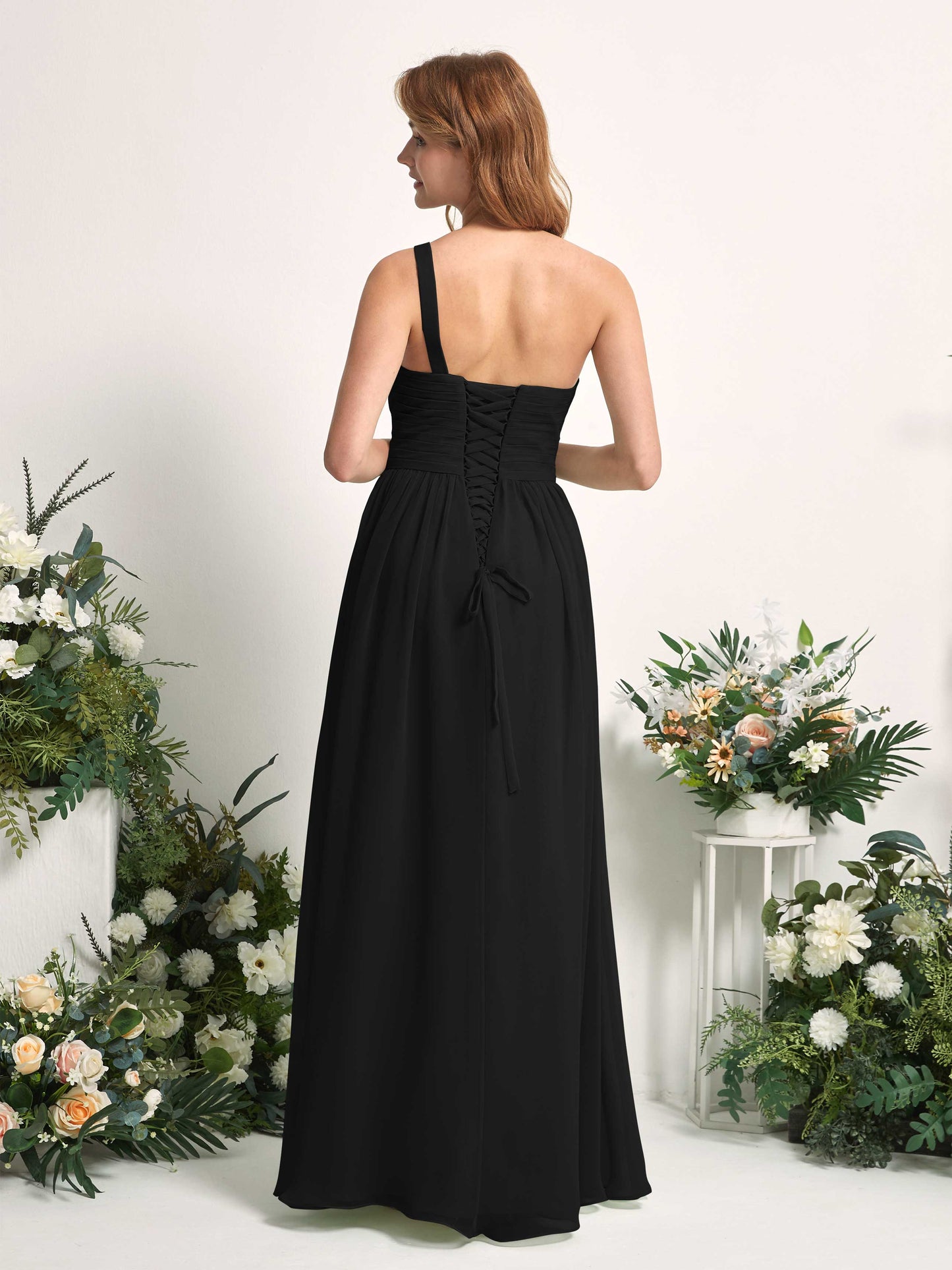 Pandora Black One Shoulder Maxi Dress