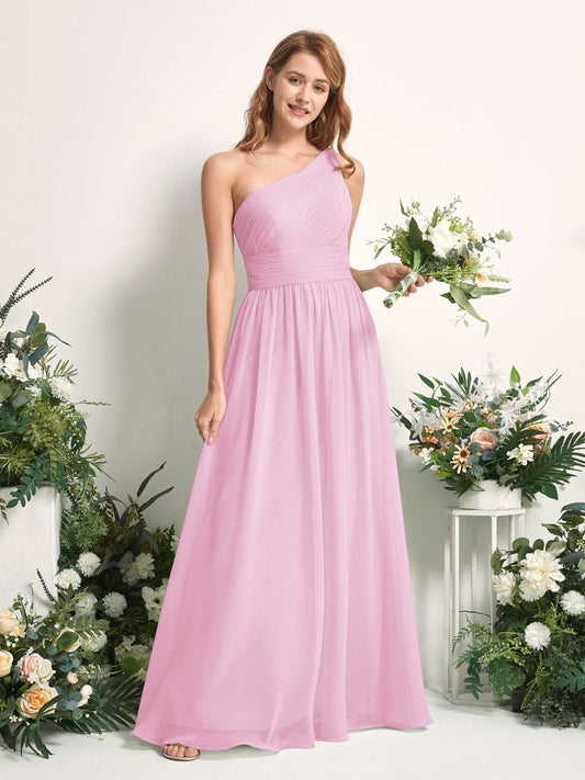 Pandora Candy Pink One Shoulder Maxi Dress