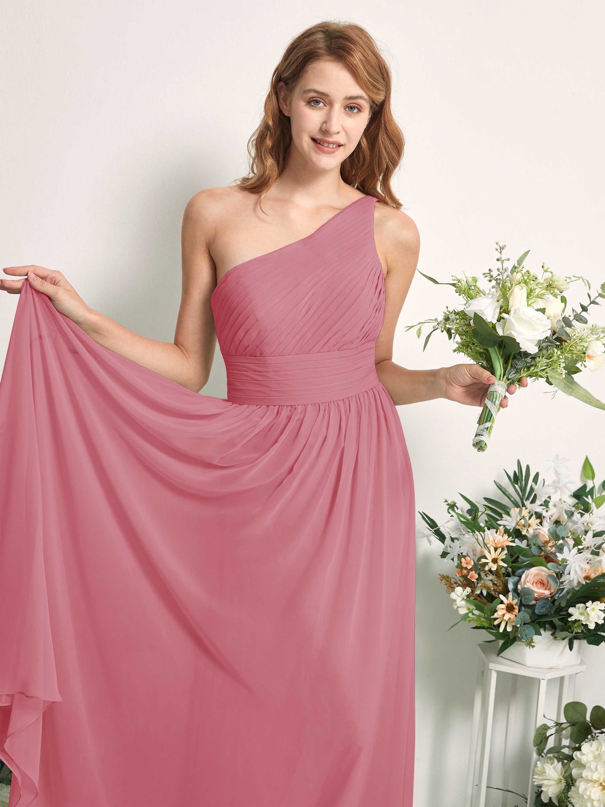 Pandora Desert Rose One Shoulder Maxi Dress