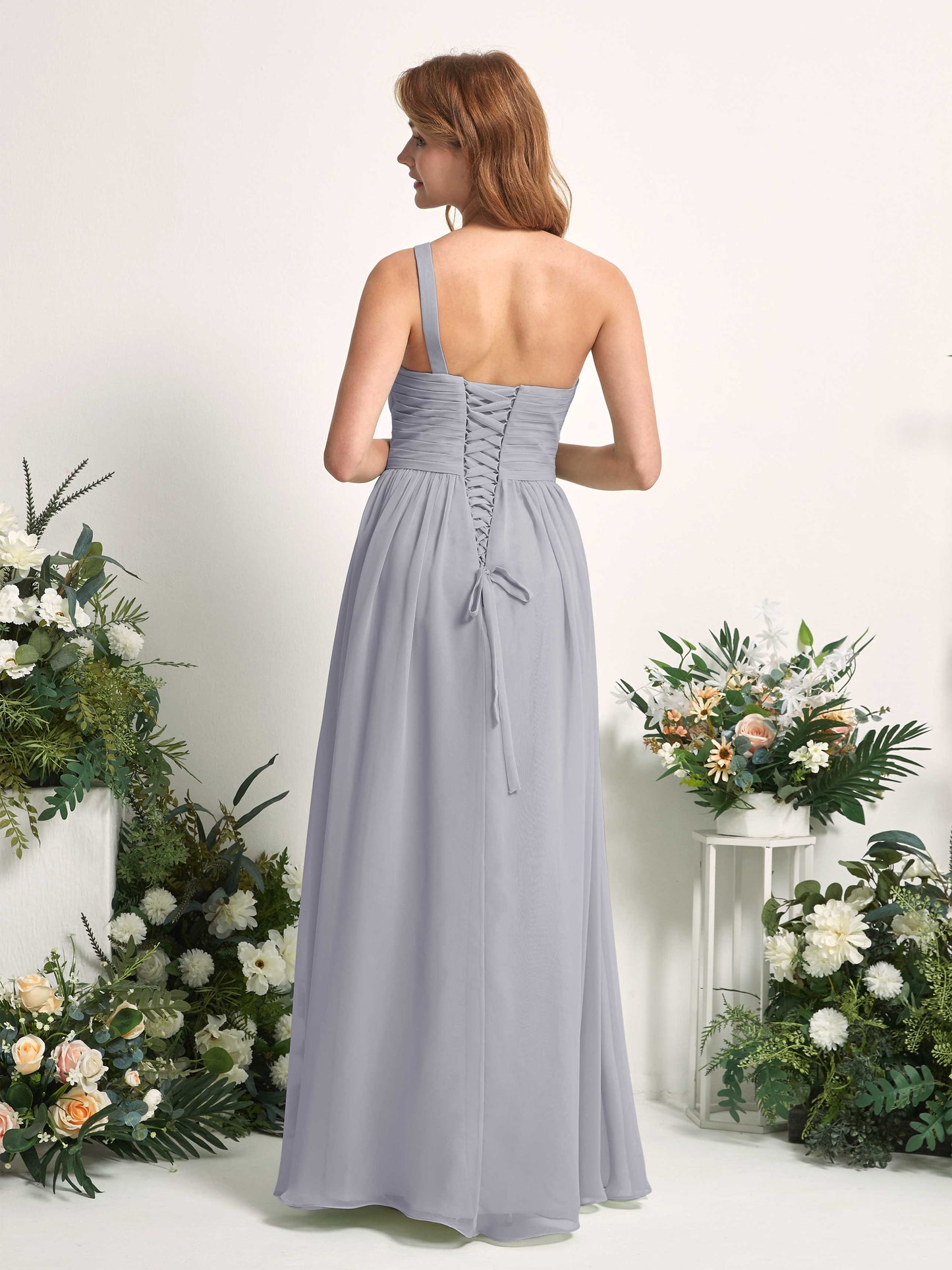 Pandora Dusty Lavender One Shoulder Maxi Dress