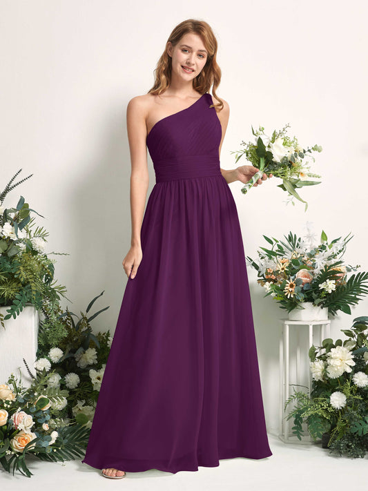 Pandora Grape One Shoulder Maxi Dress