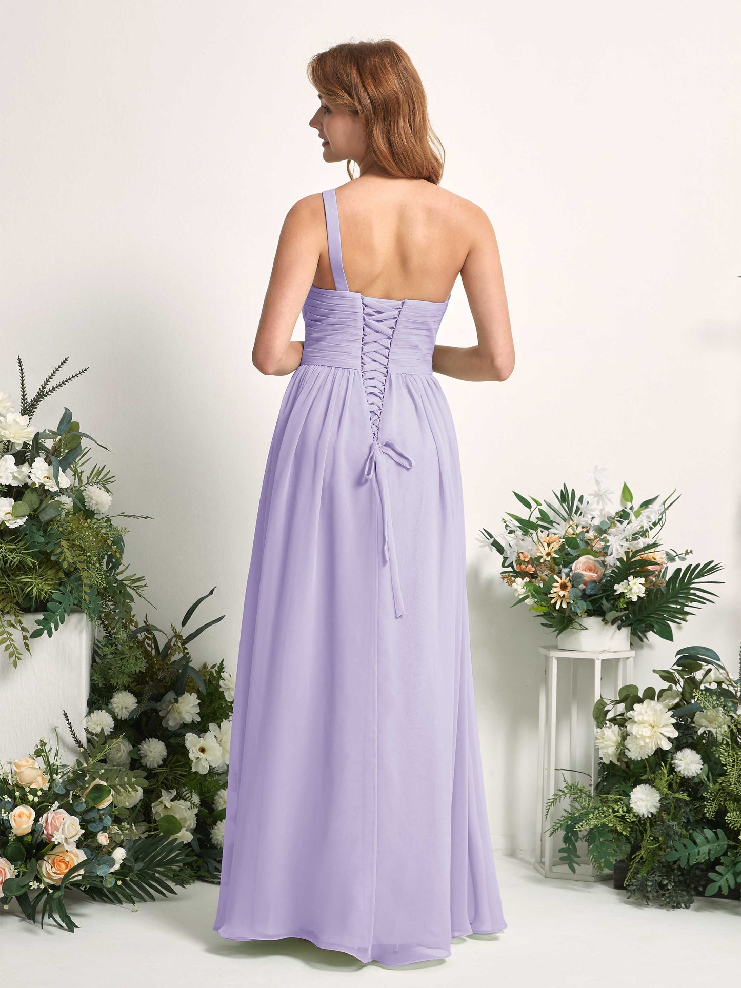 Pandora Lilac One Shoulder Maxi Dress