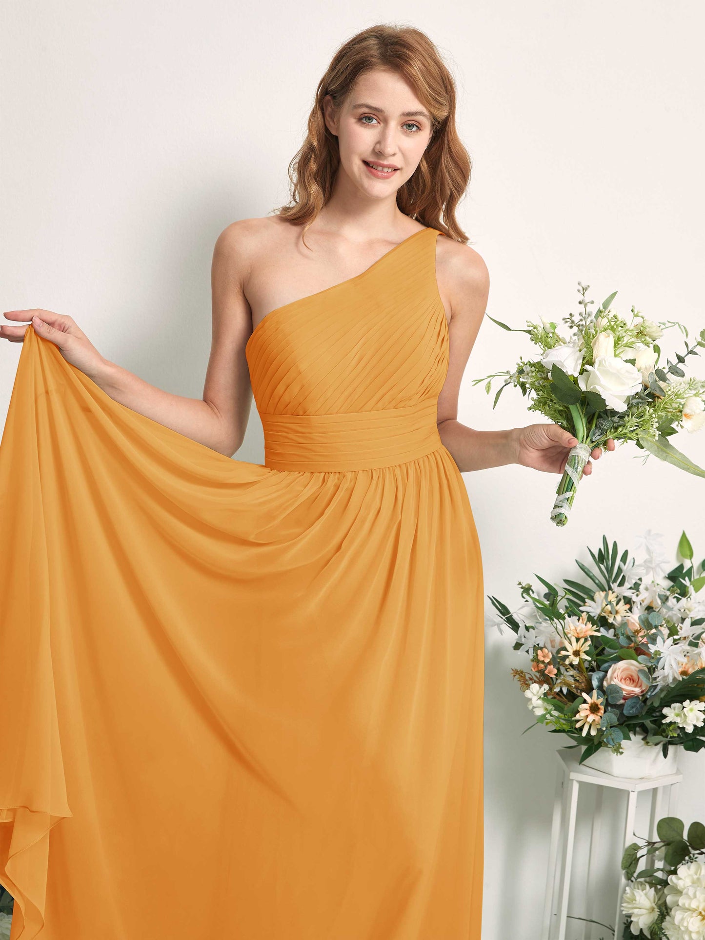 Pandora Mango One Shoulder Maxi Dress