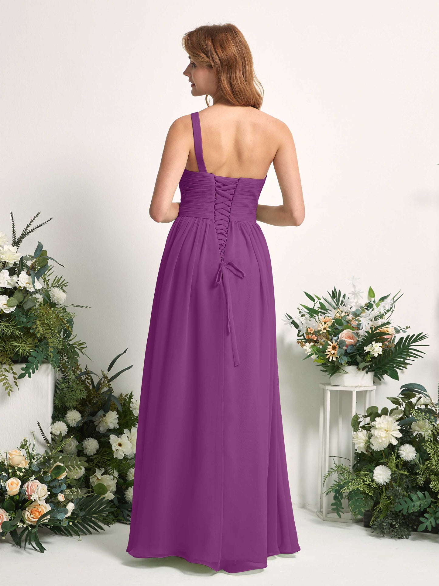 Pandora Purple One Shoulder Maxi Dress