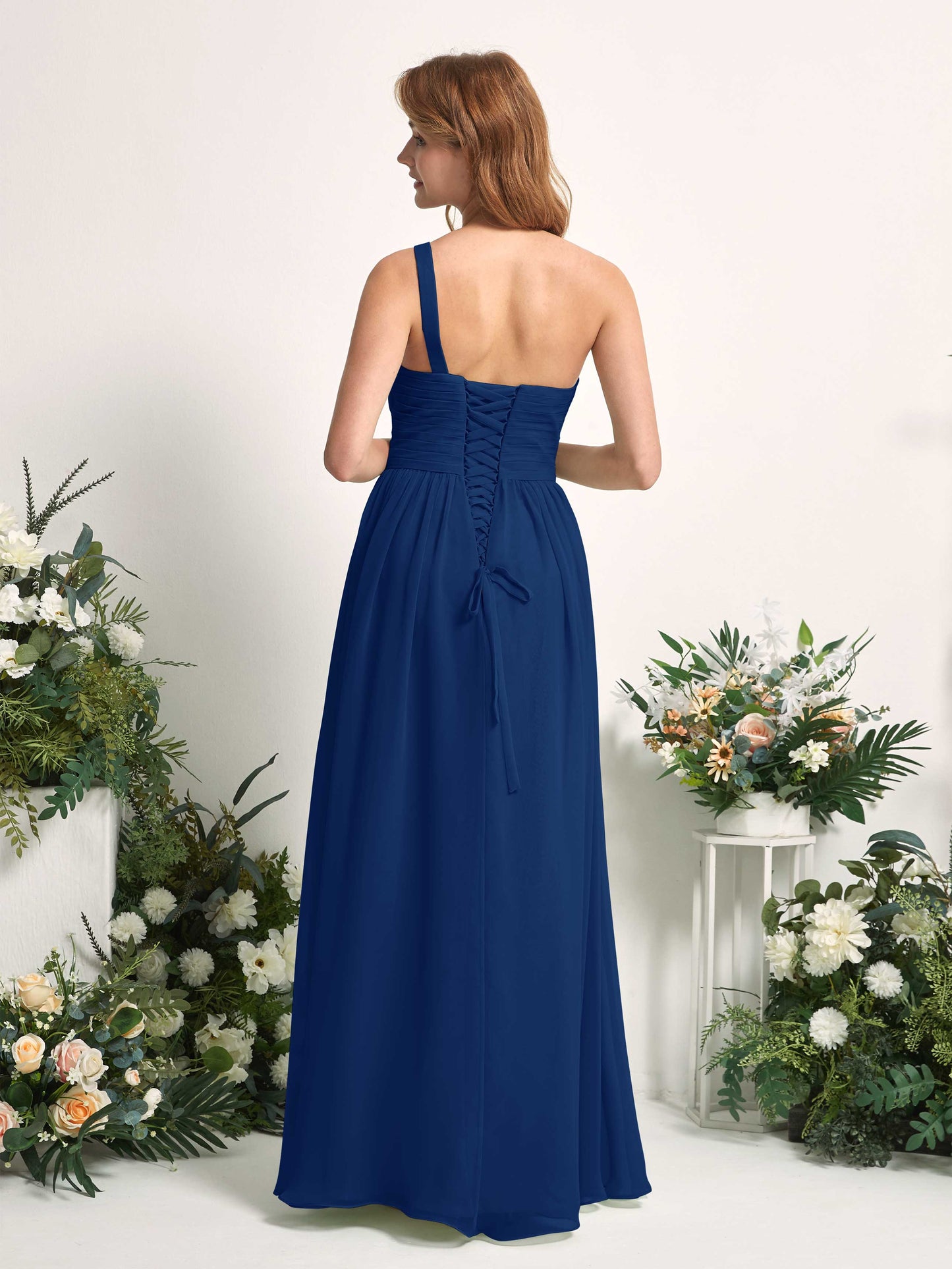 Pandora Royal Blue One Shoulder Maxi Dress