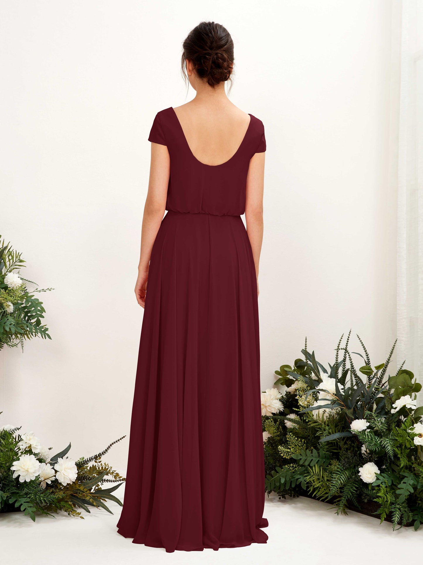 Pauline Burgundy Maxi Dress