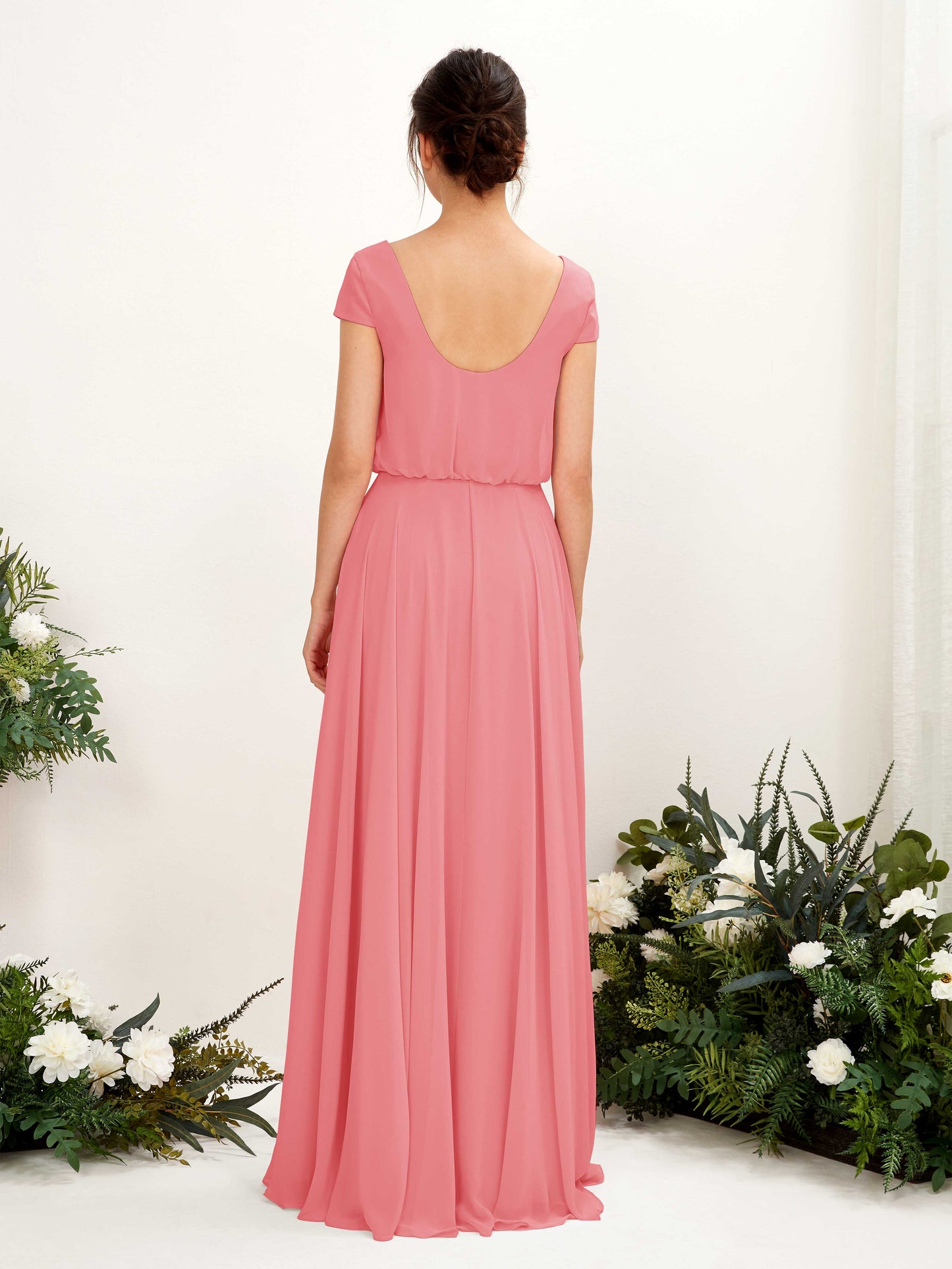 Pauline Coral Pink Maxi Dress