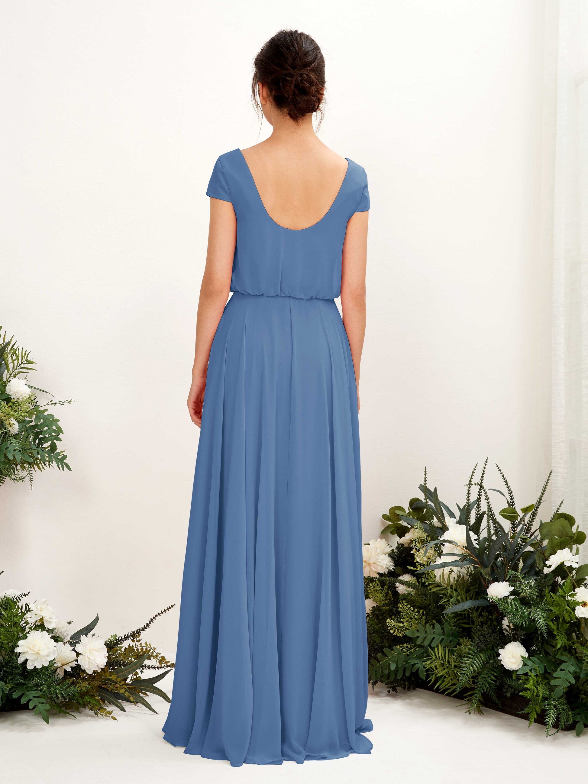 Pauline Dusty Blue Maxi Dress